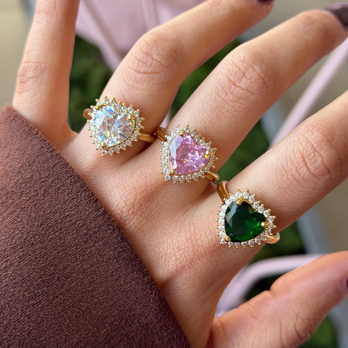 Heart Crystal Ring