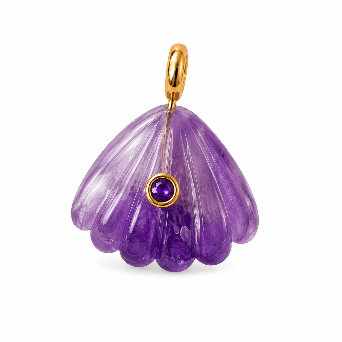 Isla Shell Natural Stone Charm