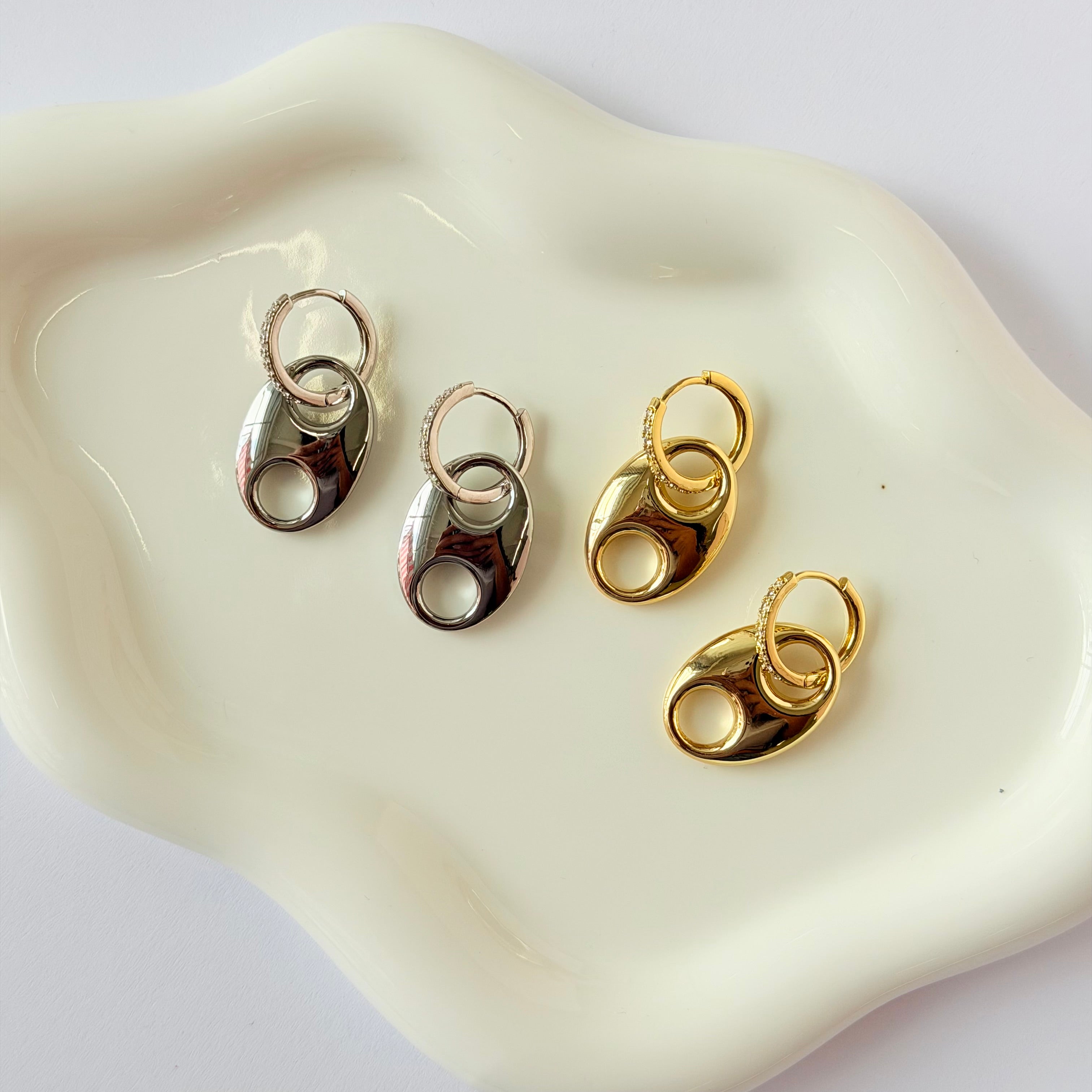 Anchor Crystal Hoop