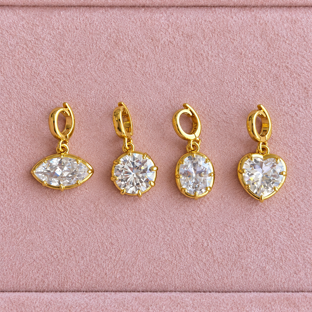 Luxe Solitaire Drop Charms Collection
