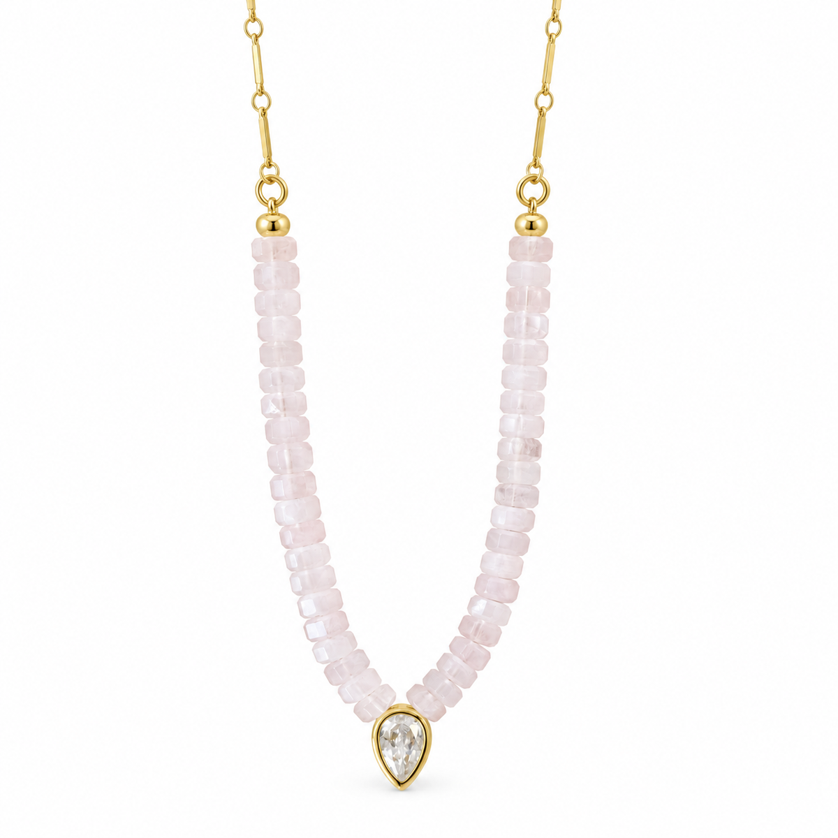 Coastal Drop Natural Stone Necklace