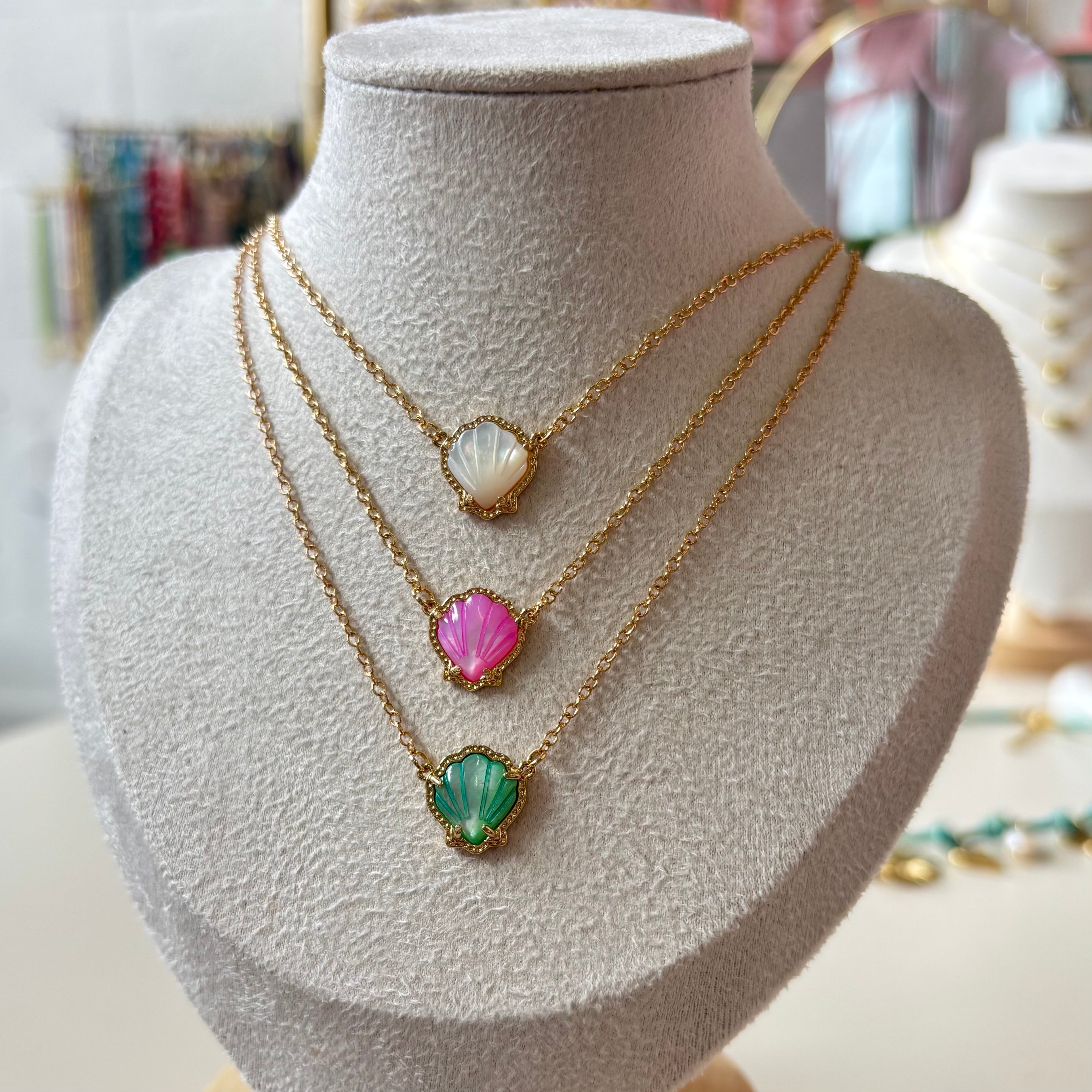 Pastel Oyster Necklace