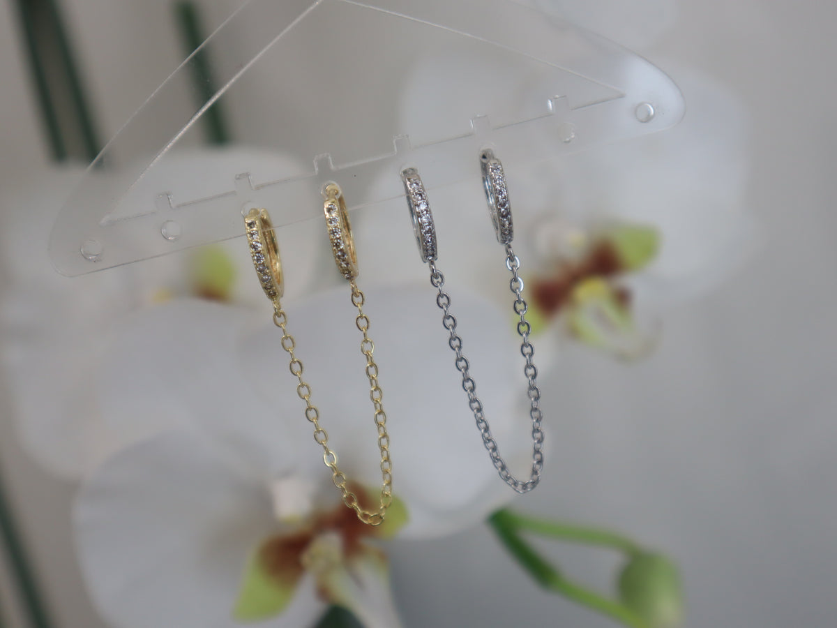 Double Zirconium Hoops