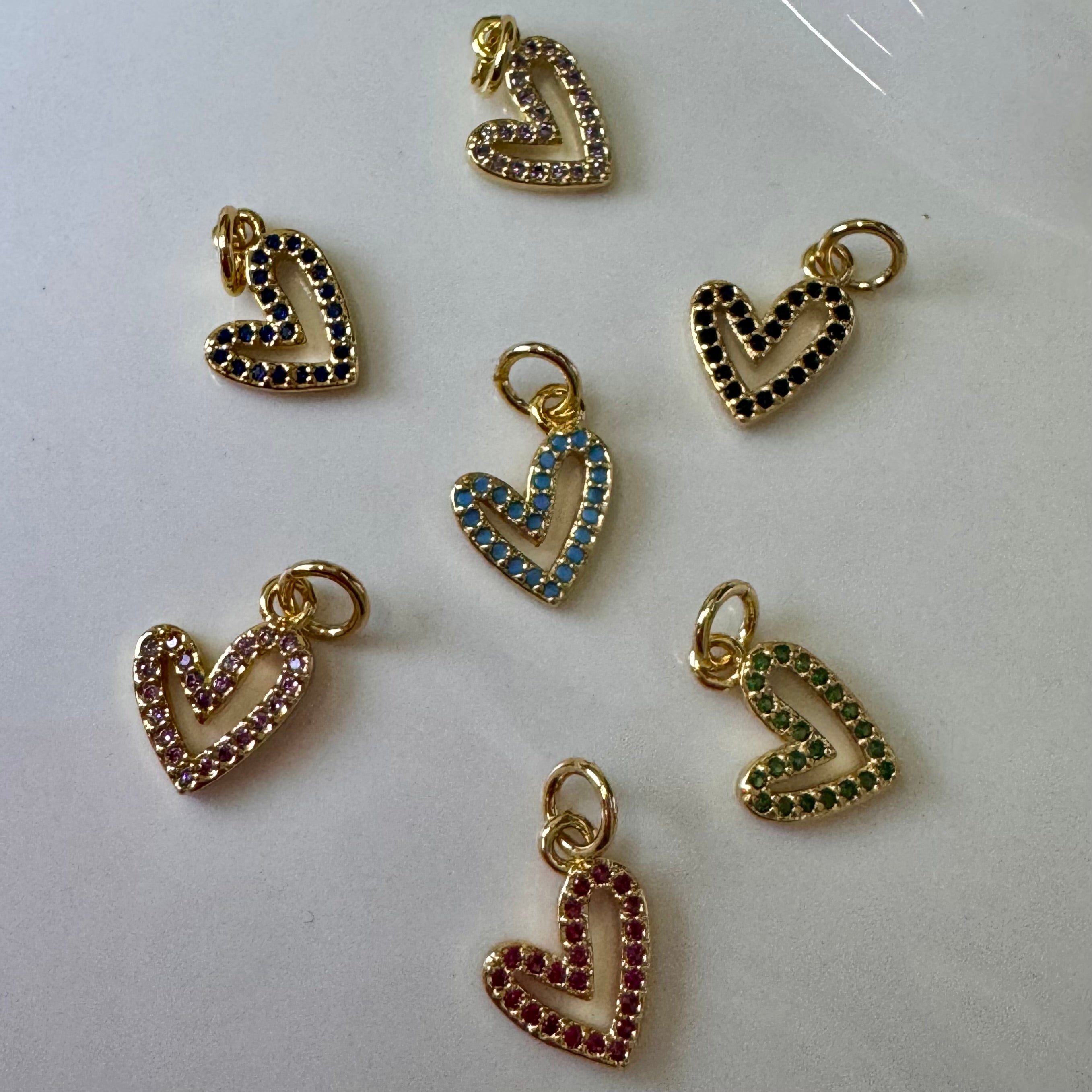 Colorfull Heart Charm