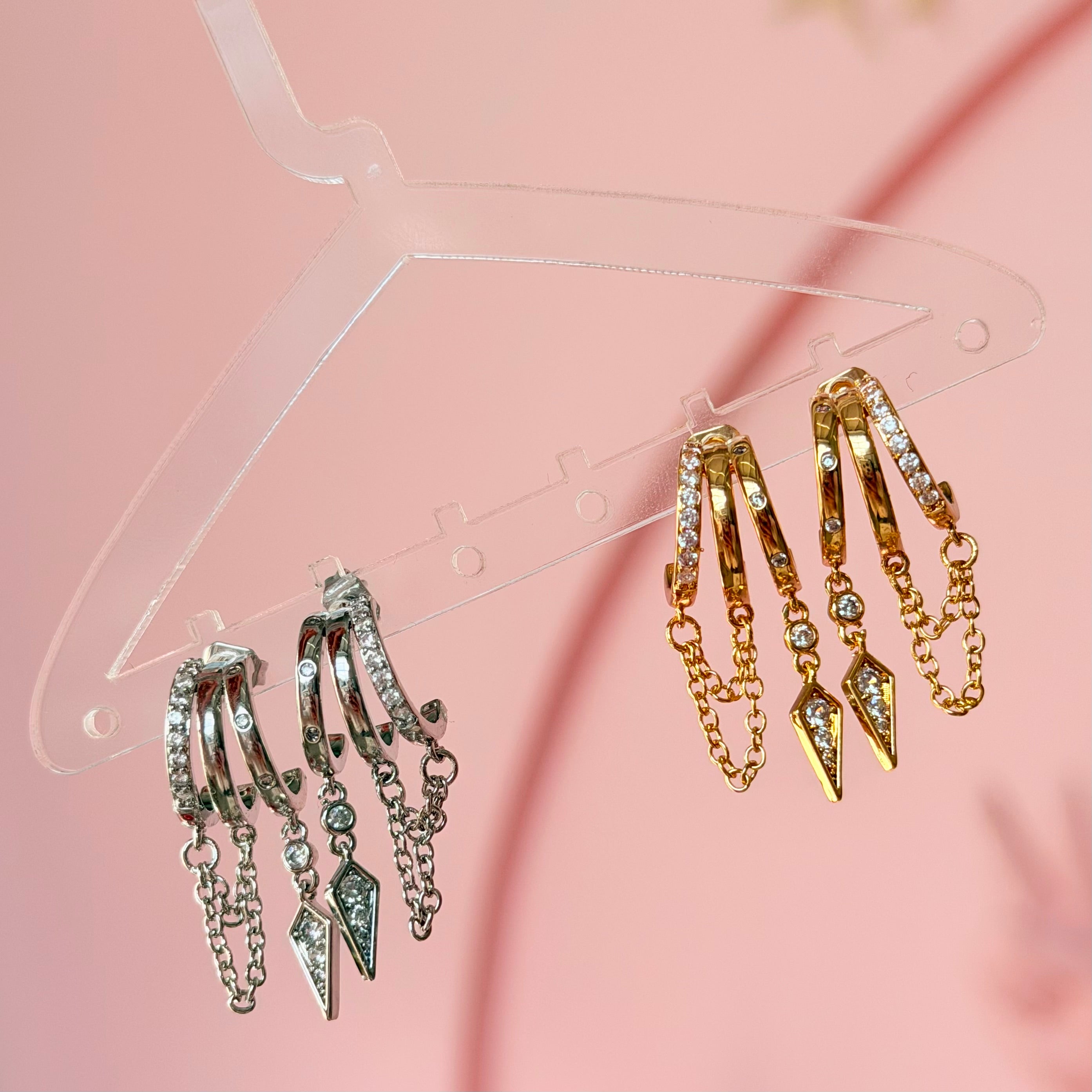 Punk Dagger Hoops