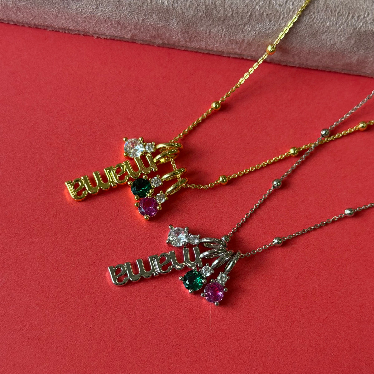 Mama Birthstone Necklace