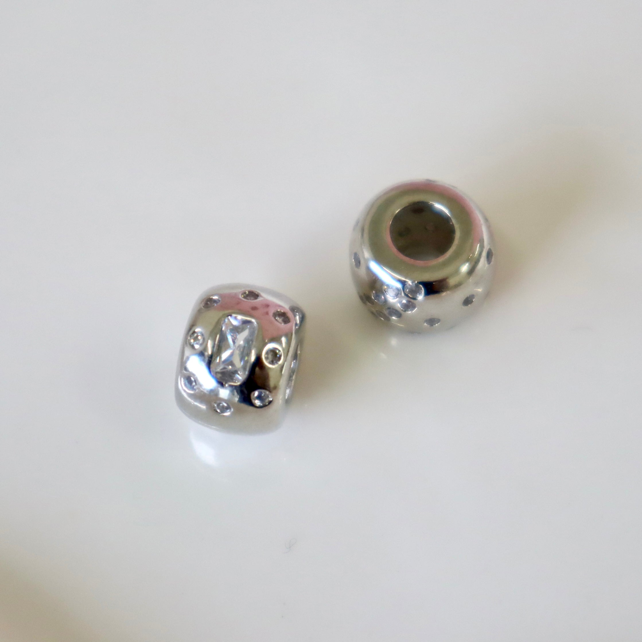 Crystal Spacer Charm