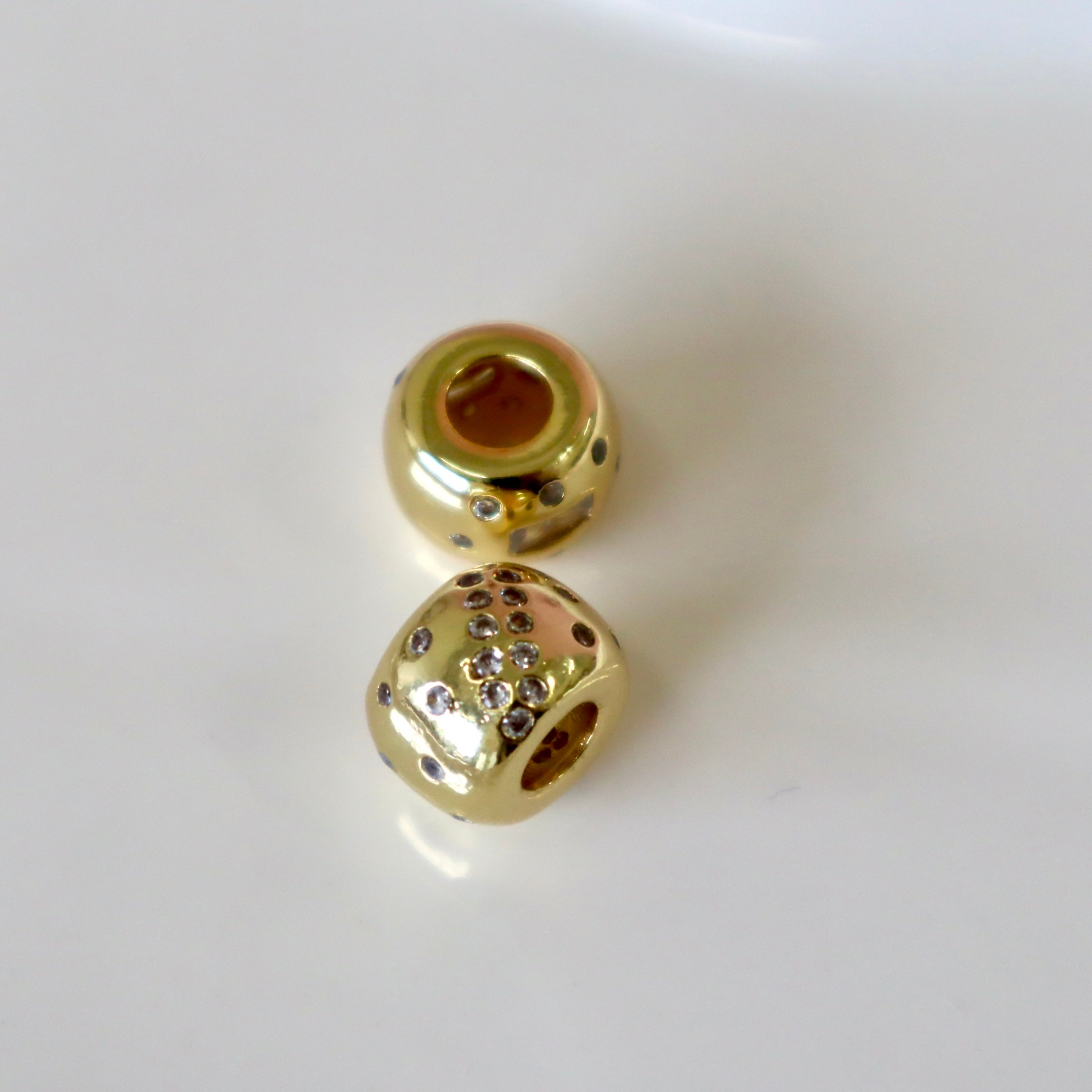 Crystal Spacer Charm