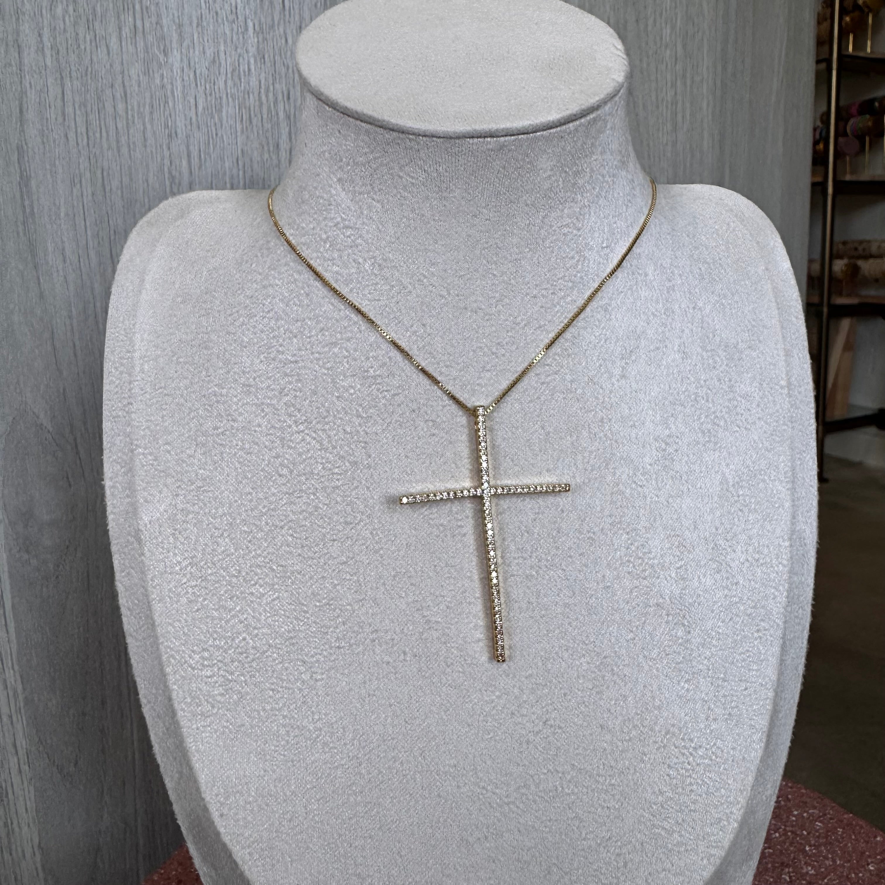 Cross Full zirconium Necklace