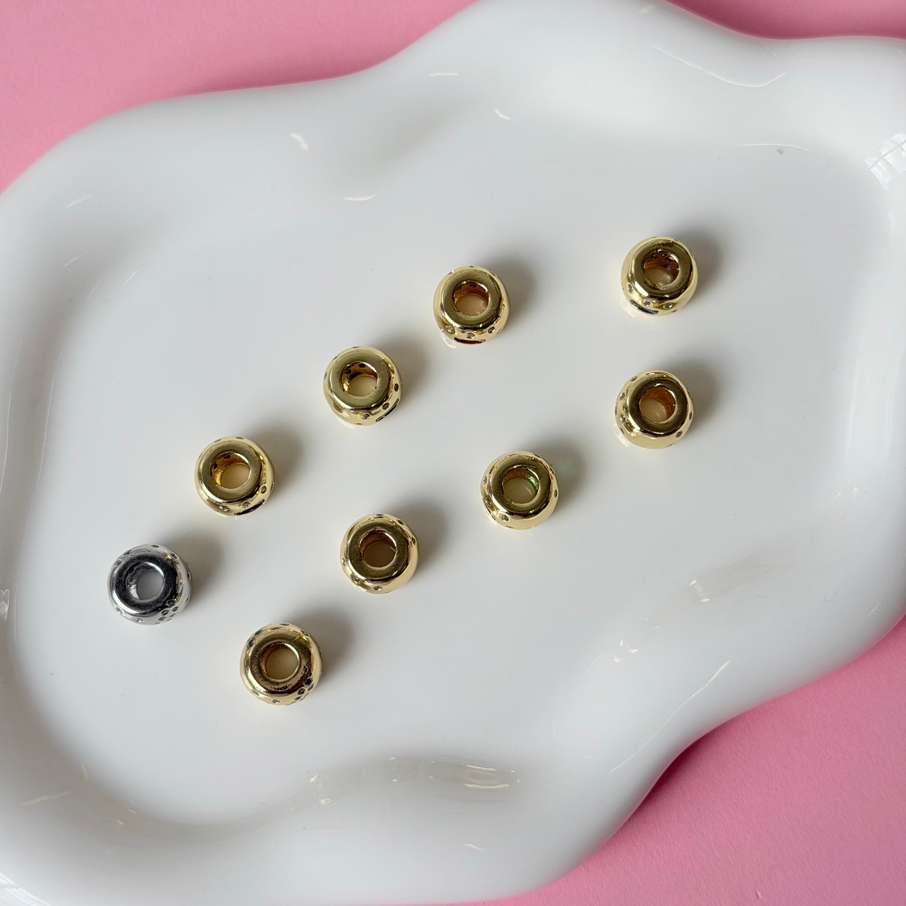 Diamond Spacer Charm