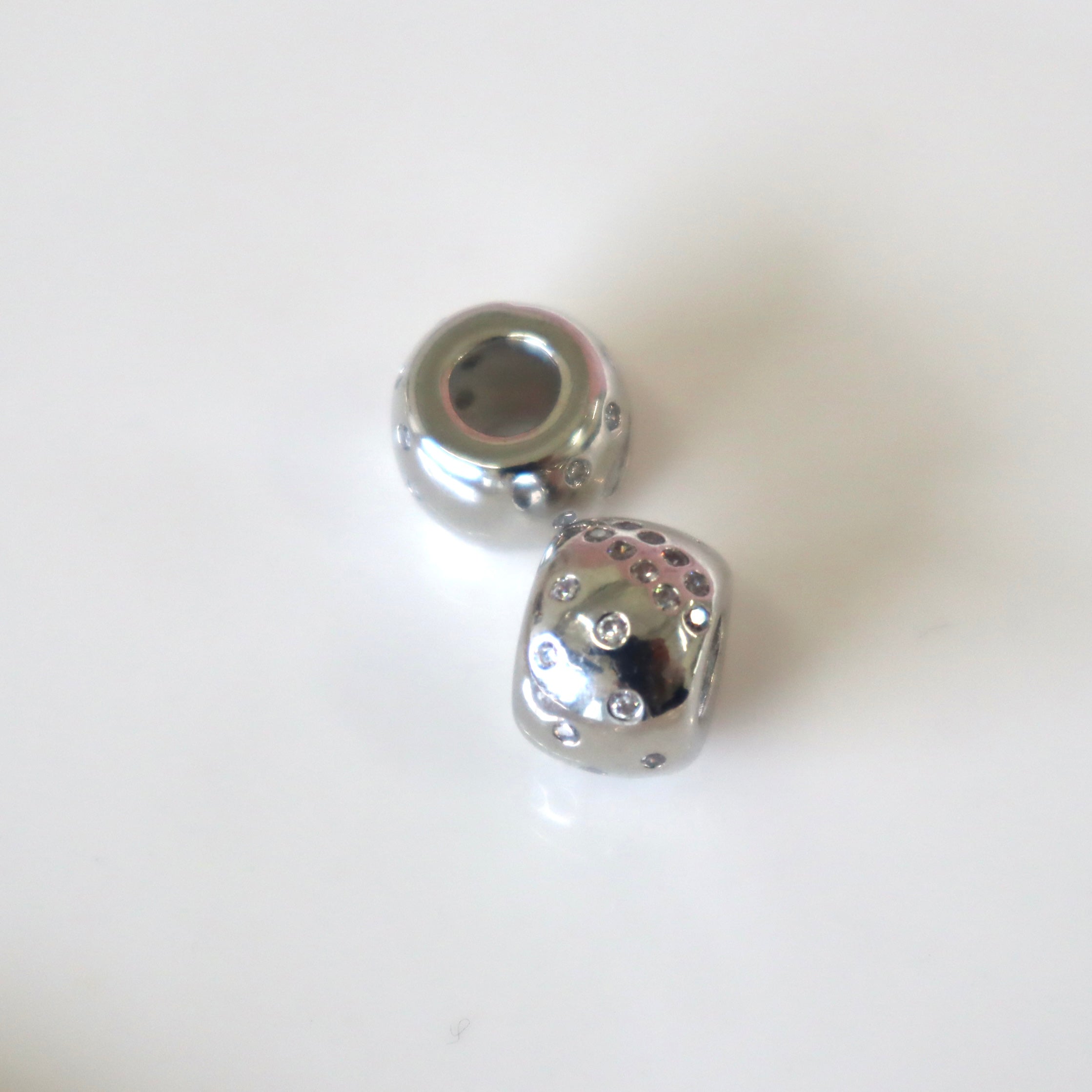 Crystal Spacer Charm