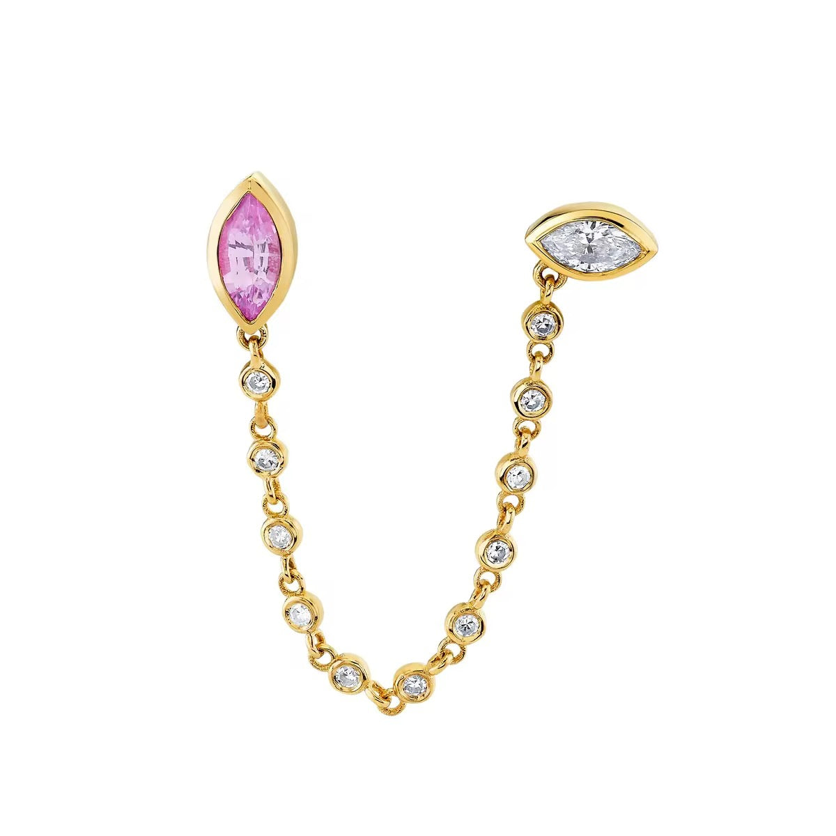 Celeste Drop Chain Earrings