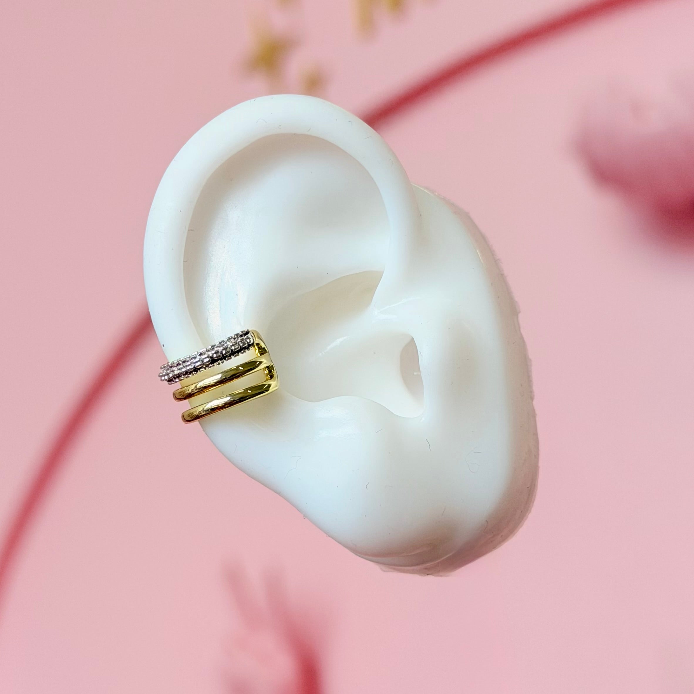 Triple Glow Earcuff