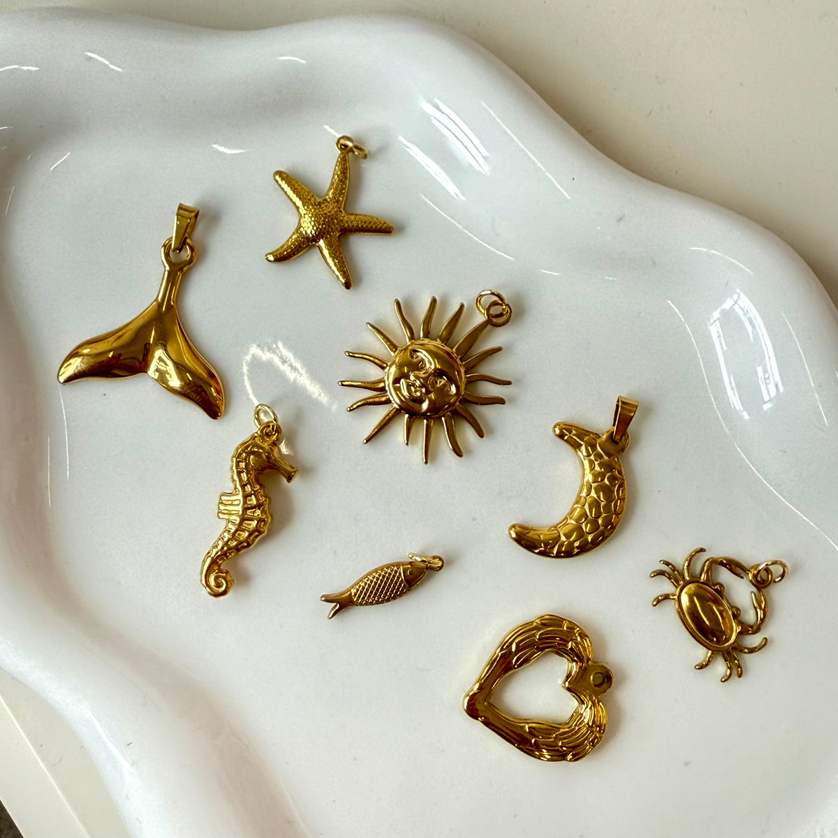 Gold Sea Charm