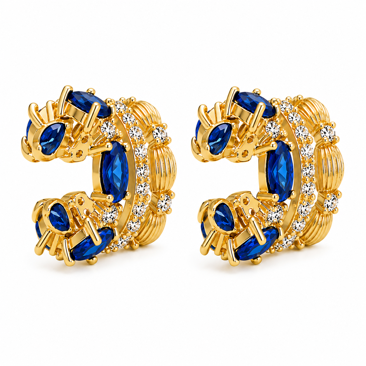 Regal Mosaic Ear Cuff