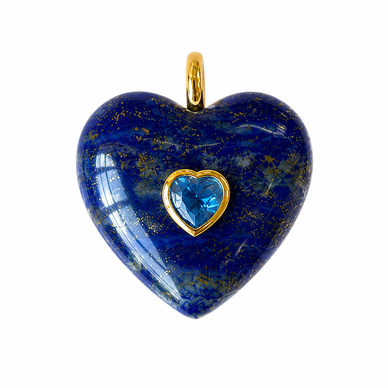 Natural Stone Heart Charm