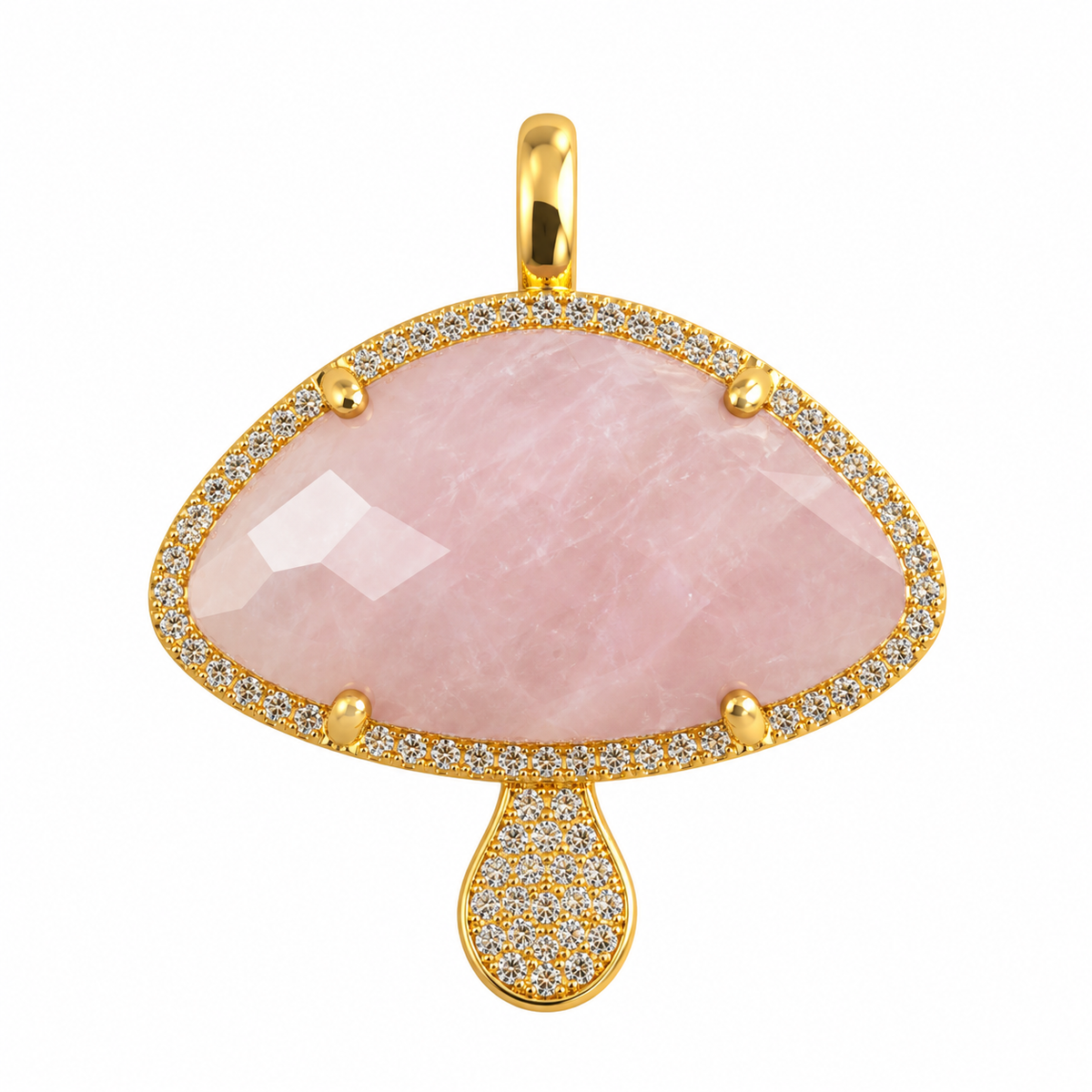 Mushroom Natural Stone Charm