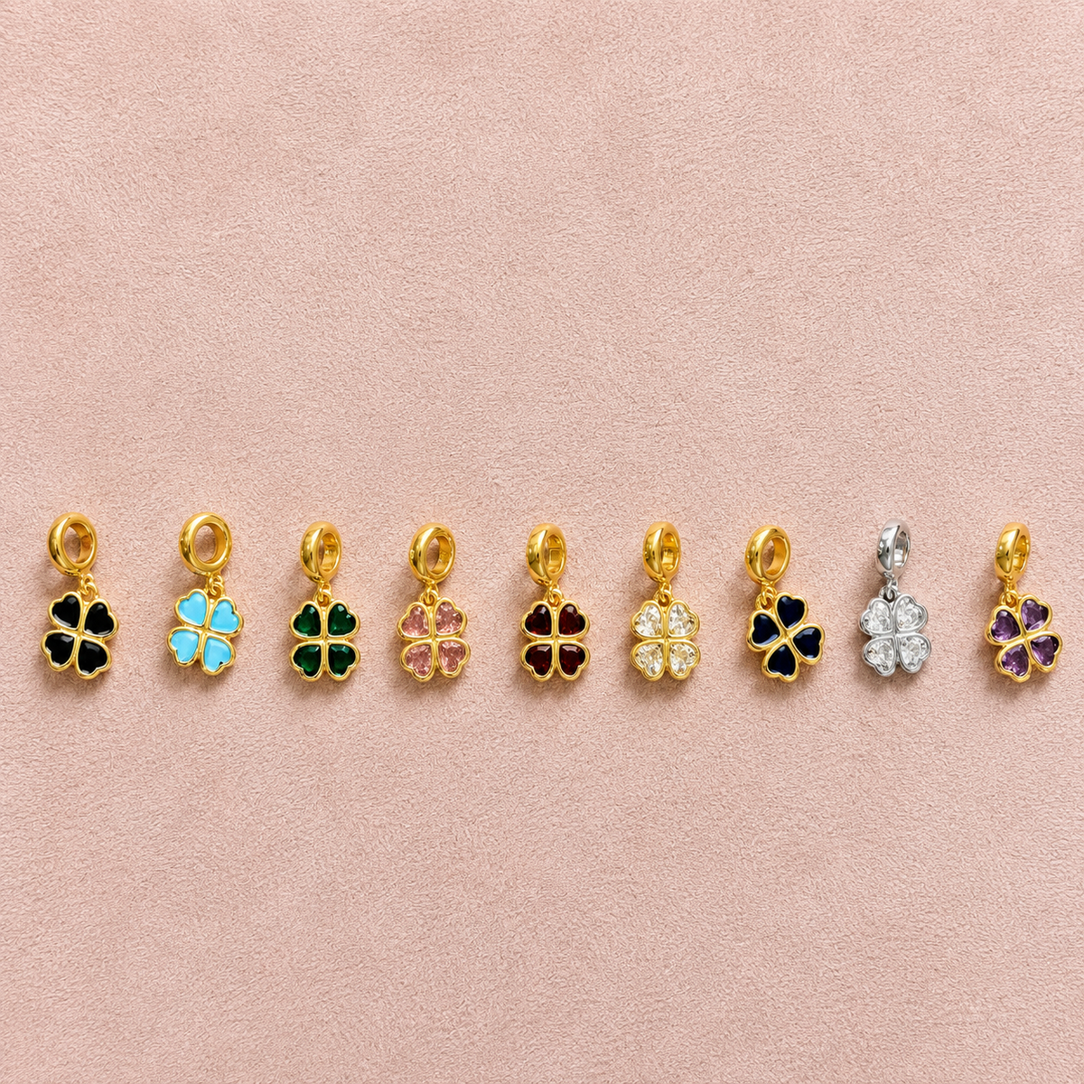 Delicate Clover Charms