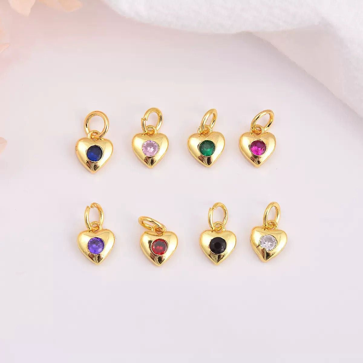 Mini Heart Crystal Charm