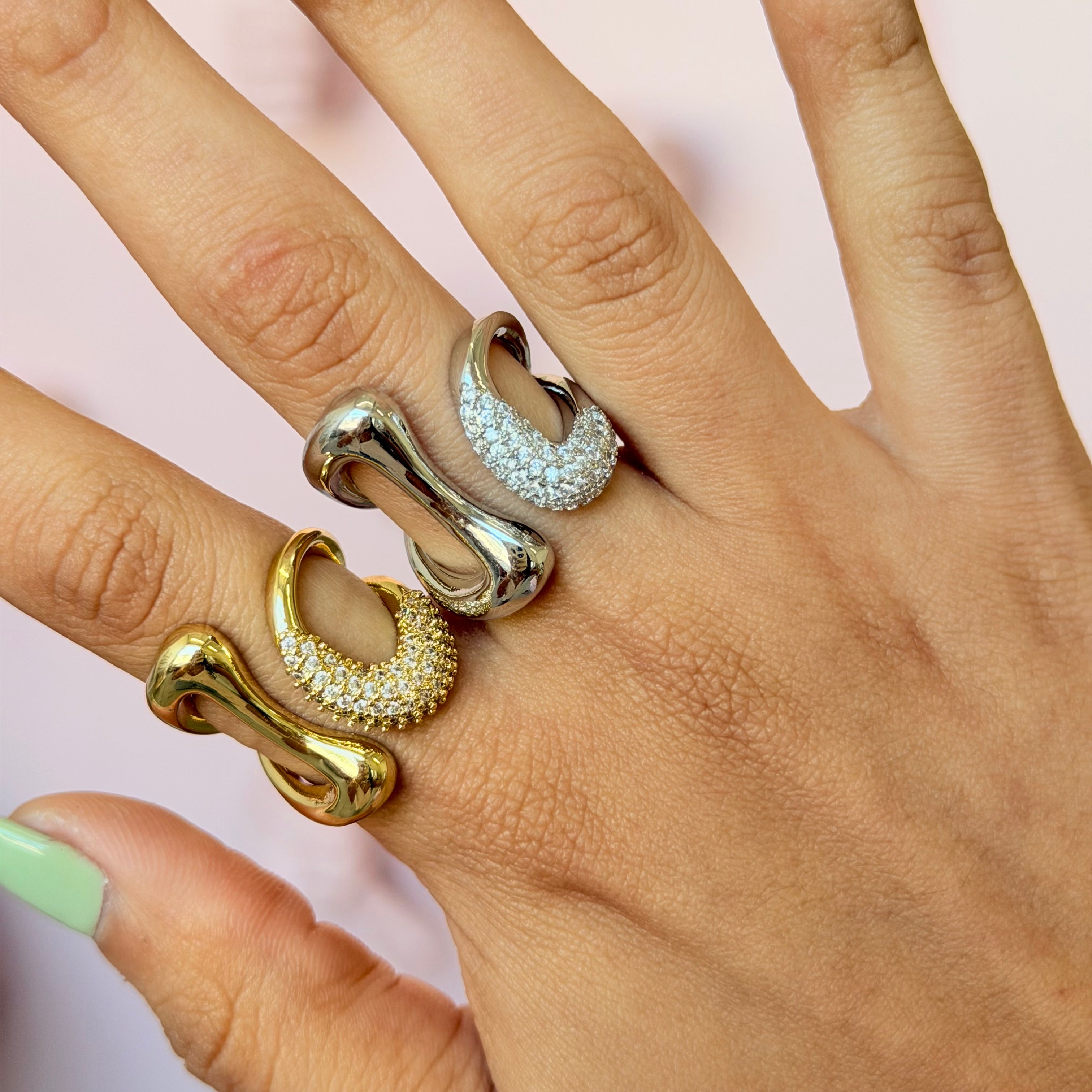 Zirconium Opened Ring