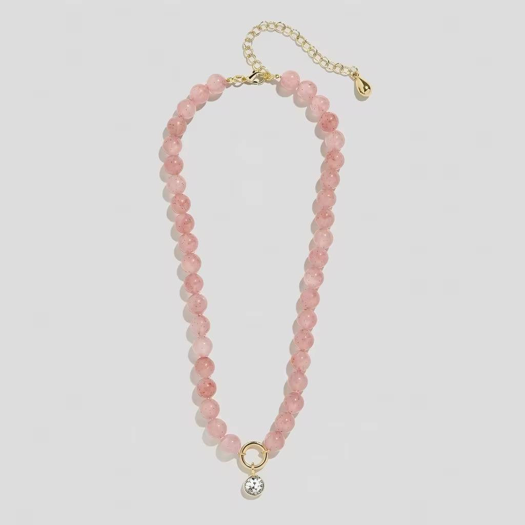 Natural Stone Drop Necklace