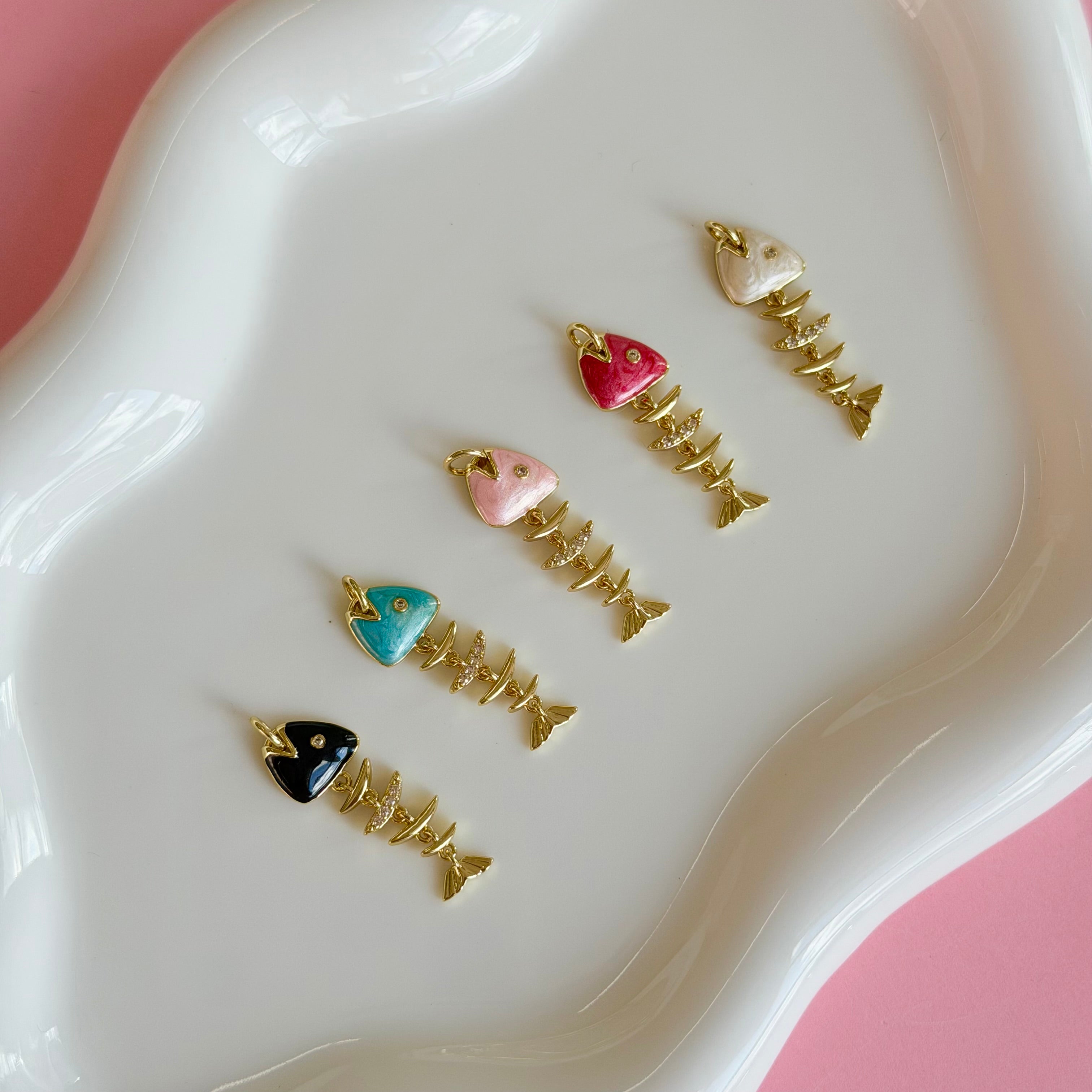Enamel Fish Charm
