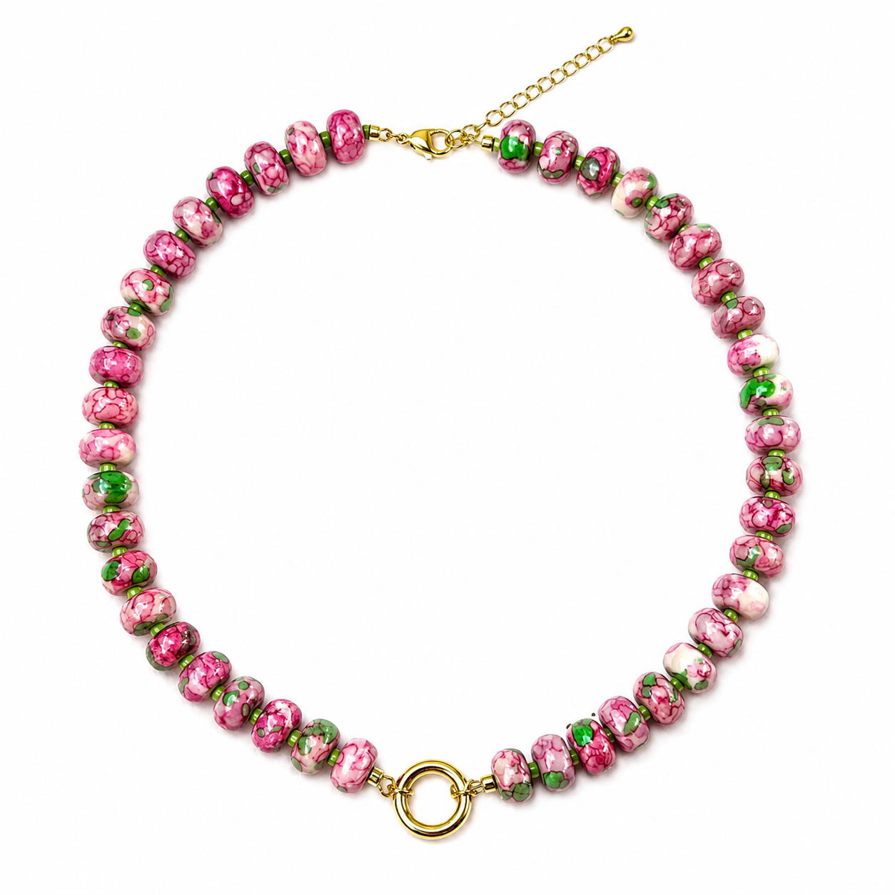 Color Splash Natural Stone Necklace
