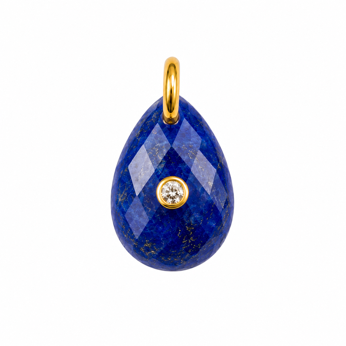 Luna Round Natural Stone Charm