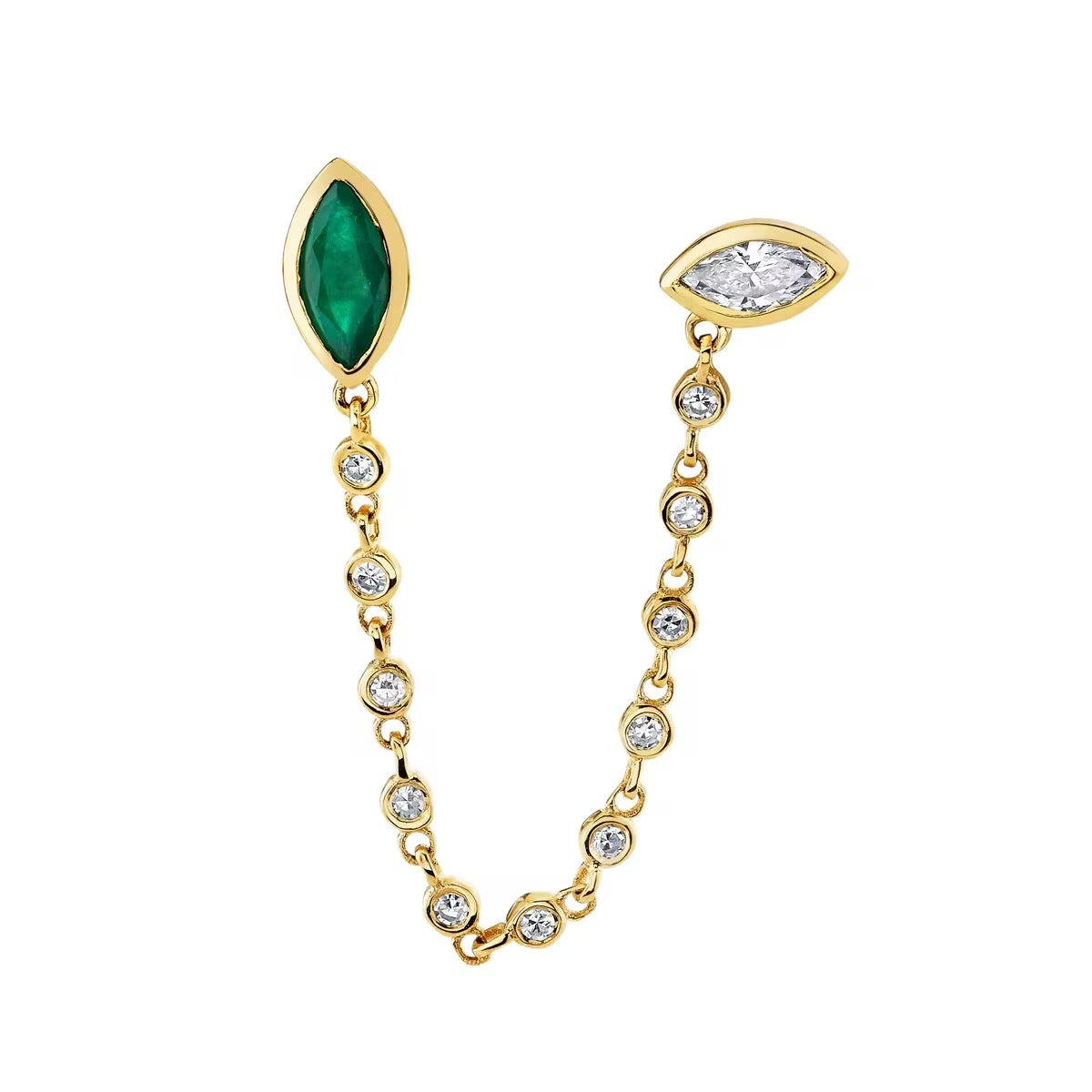Celeste Drop Chain Earrings