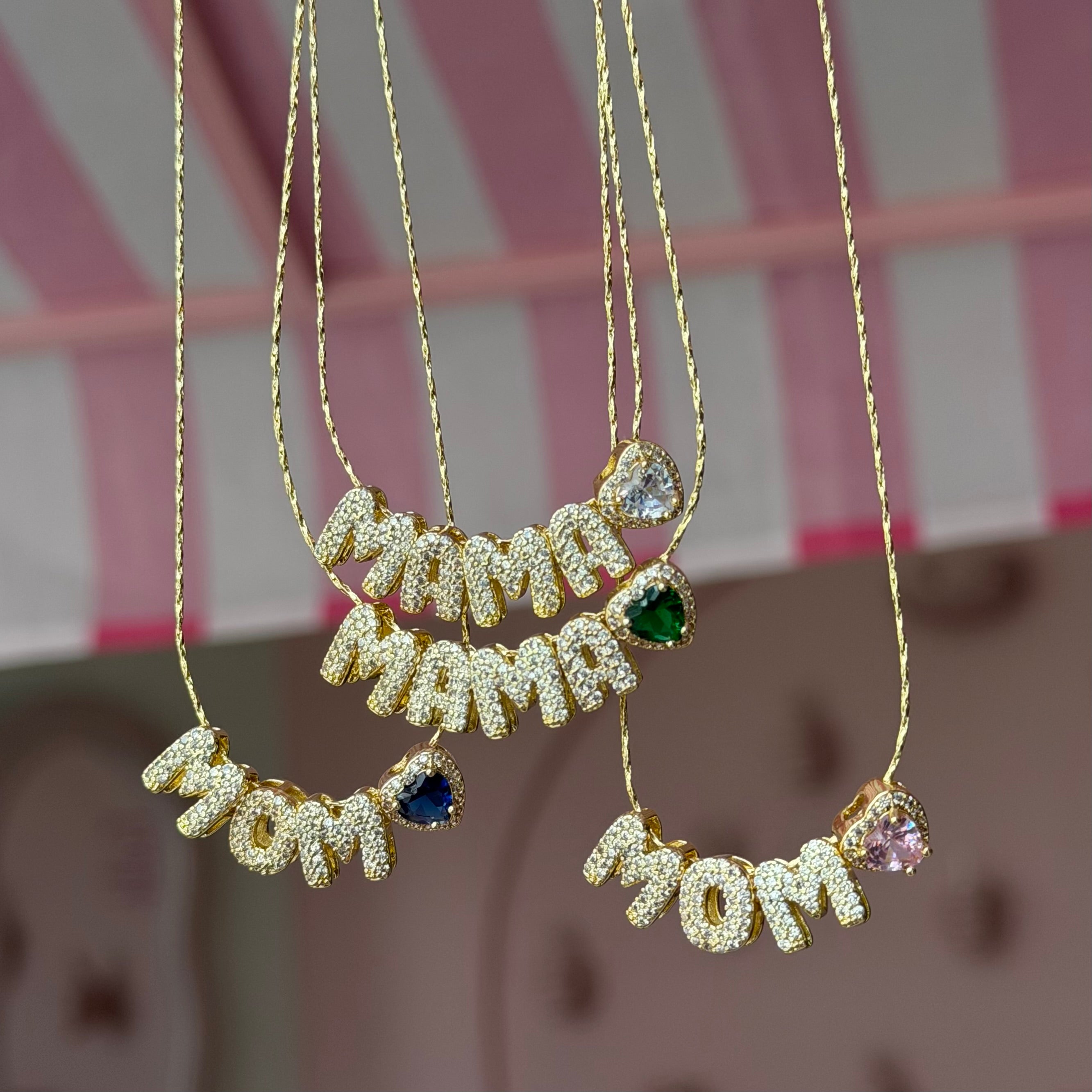 Mama & Mom Sparkle Necklace
