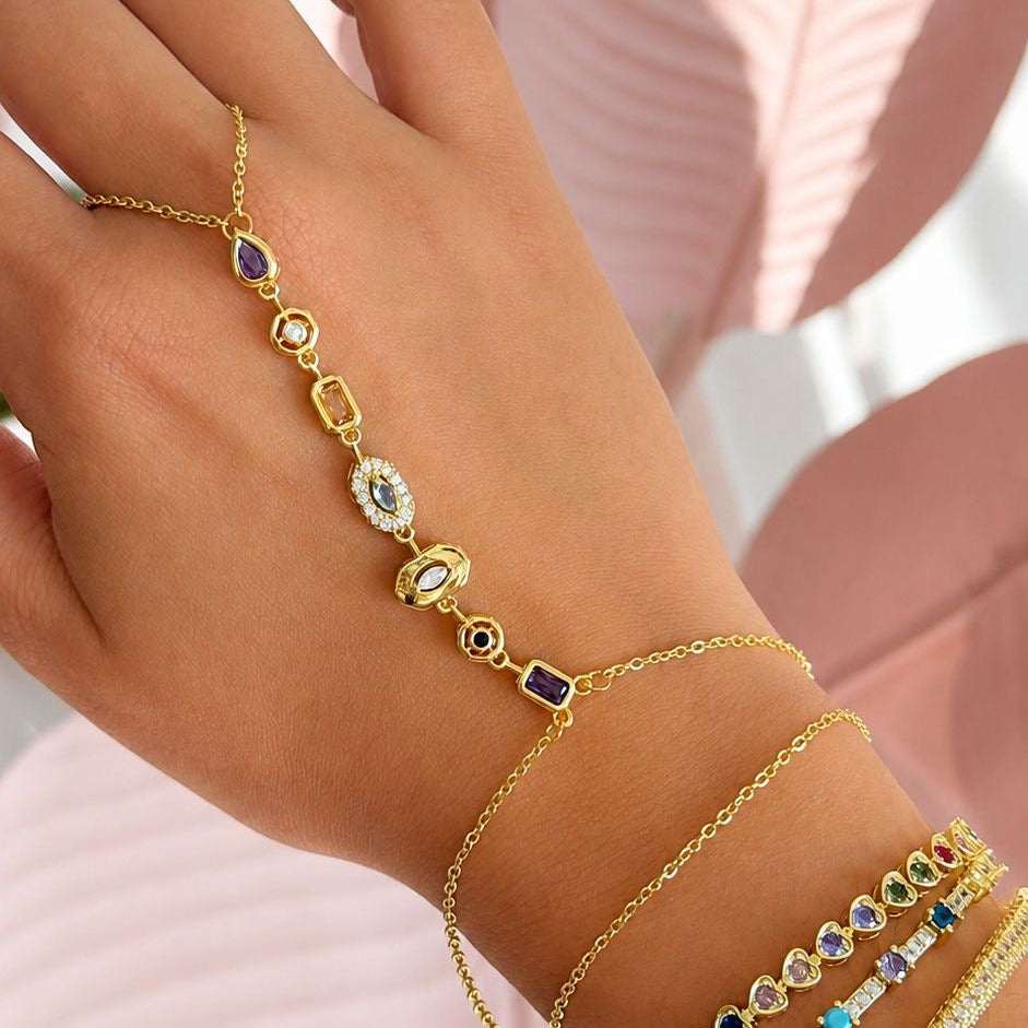 Celestial Mosaic Hand Chain