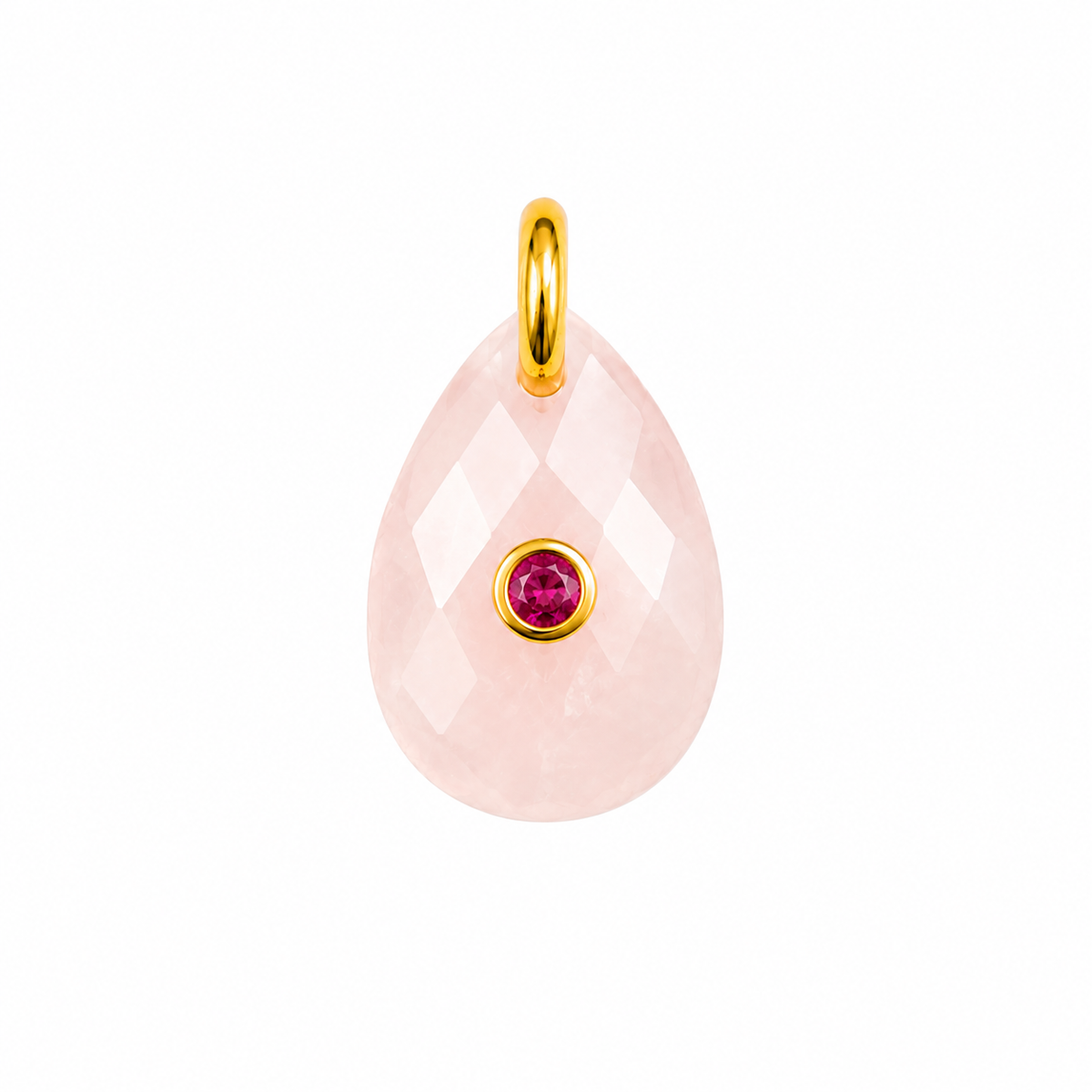 Luna Round Natural Stone Charm