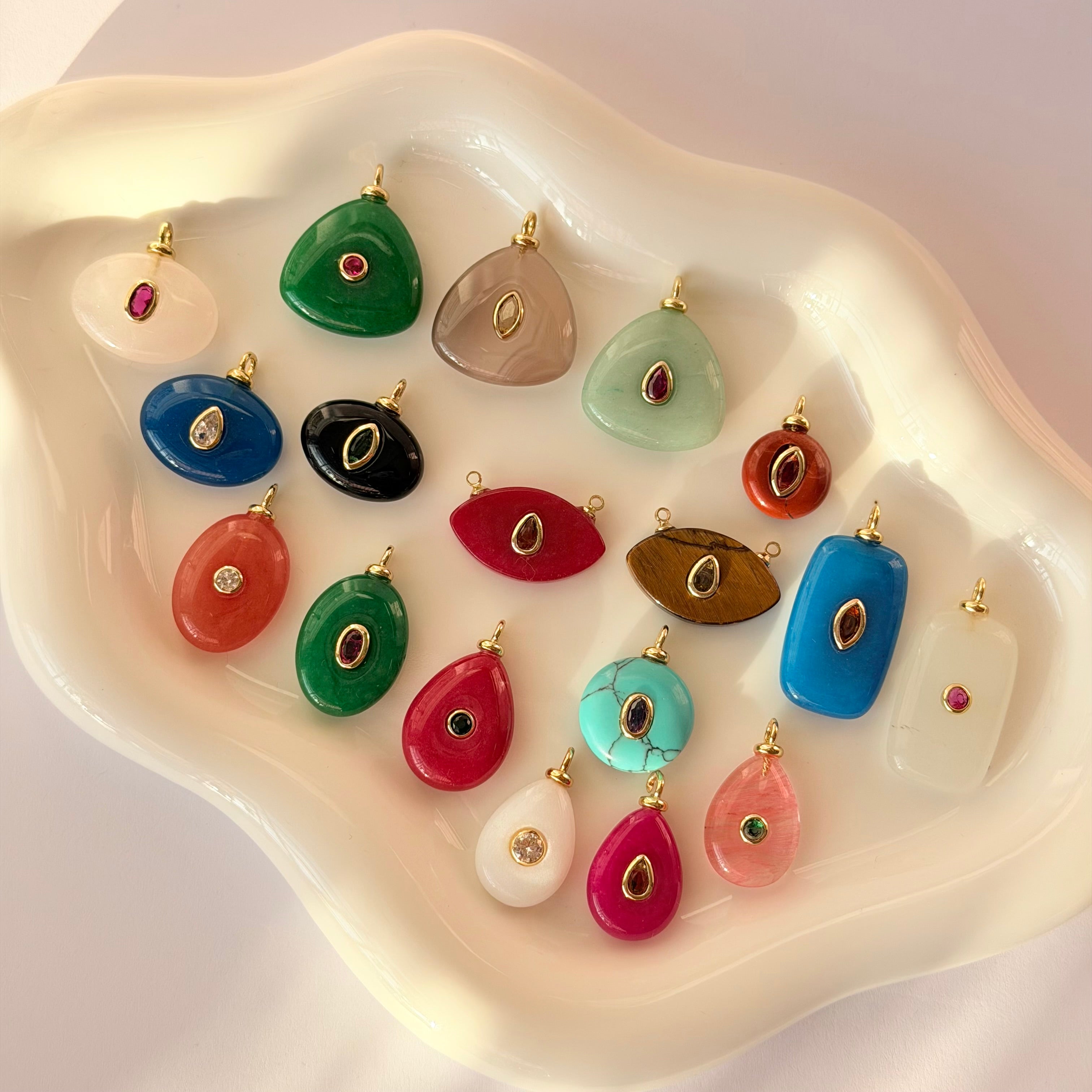 Gem Stone Charms