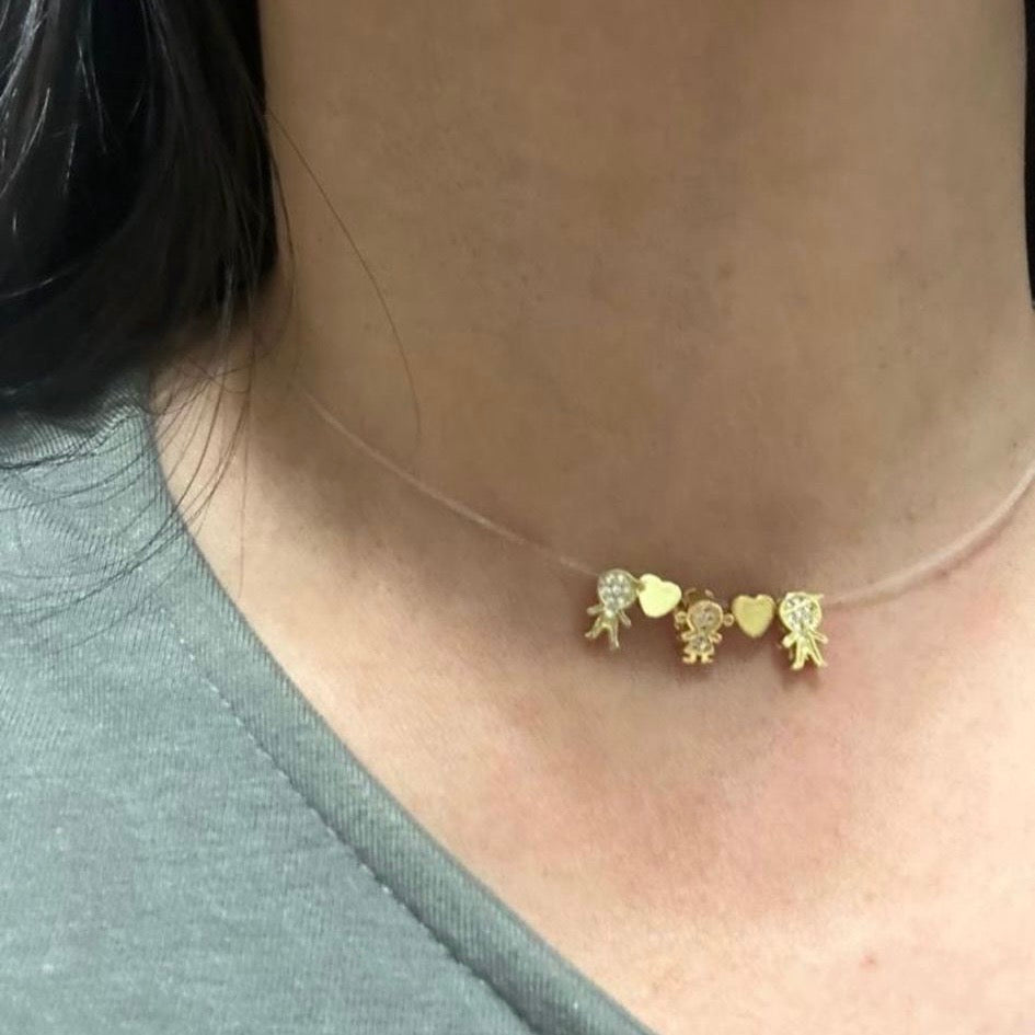 Little Girl and Boy Necklace