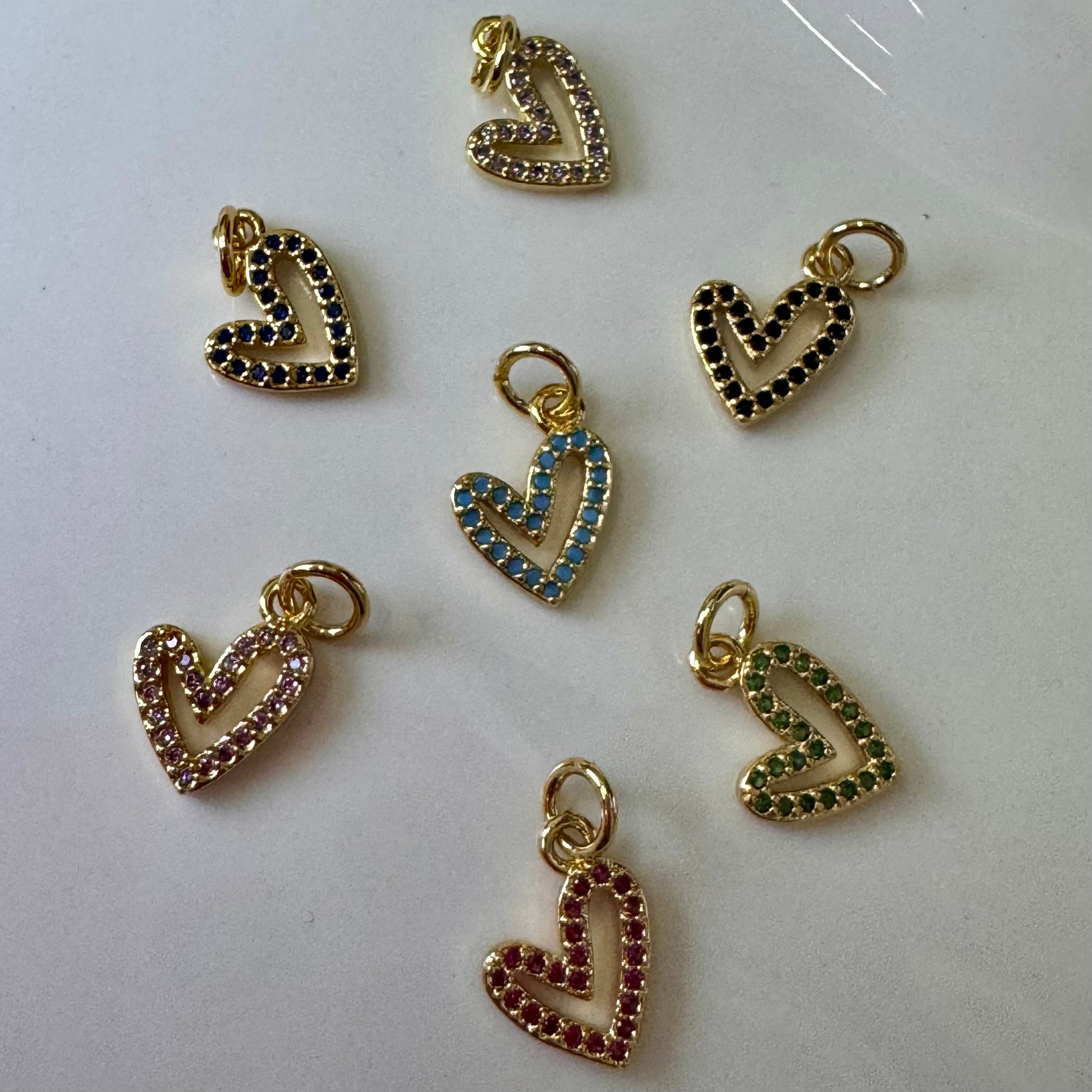 Colorfull Heart Charm