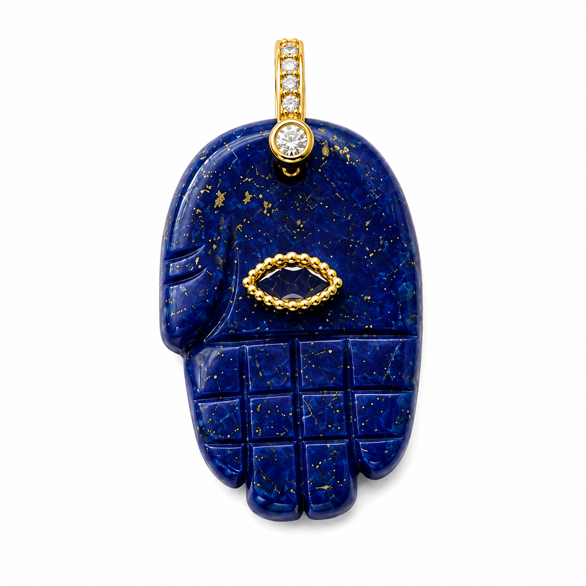 Lucky Hand Gemstone Charm