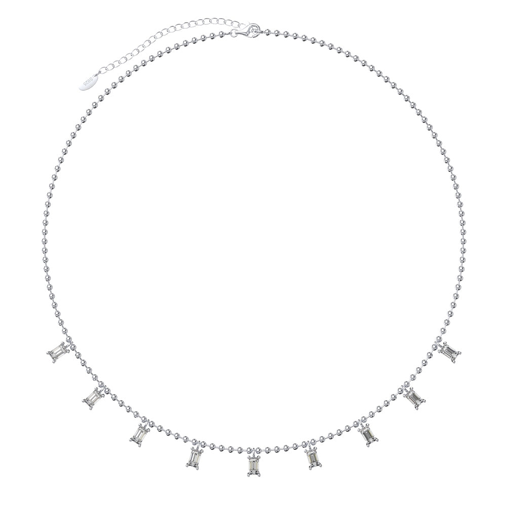 Beads Little Crystal Baguette Necklace