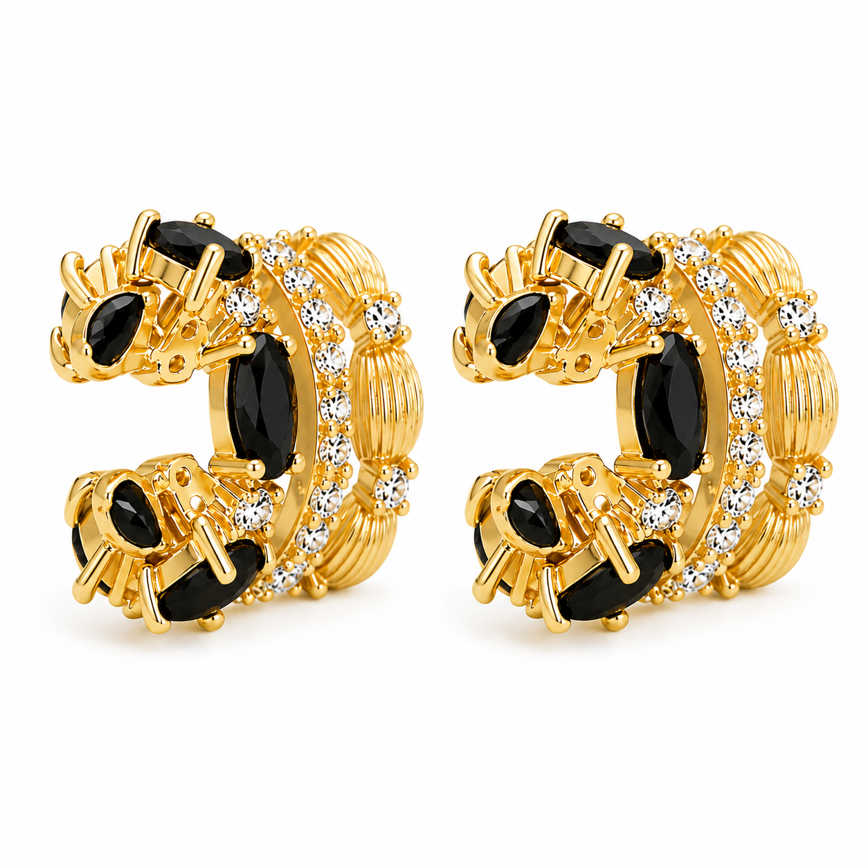 Regal Mosaic Ear Cuff
