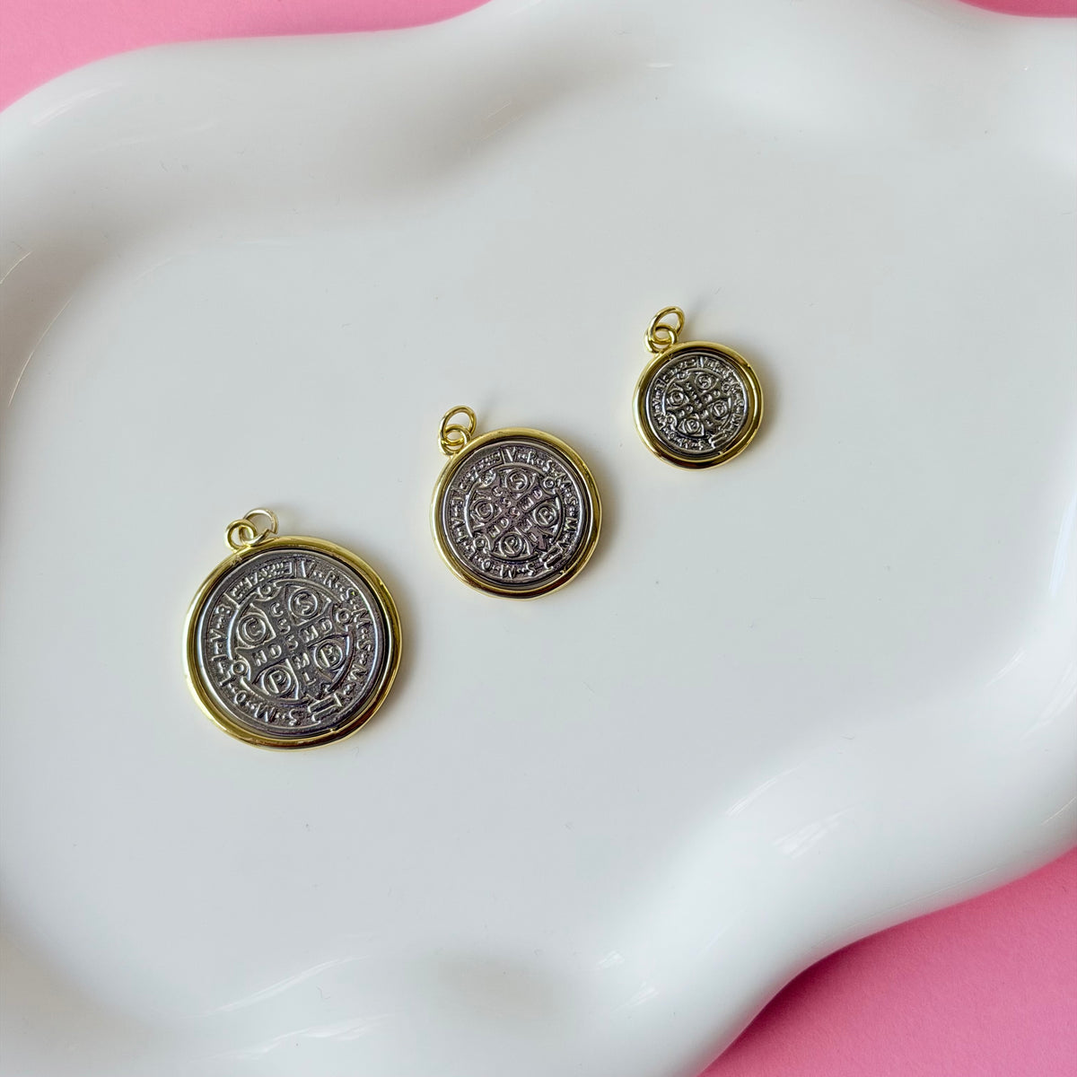 San Benito Two Tone Charm