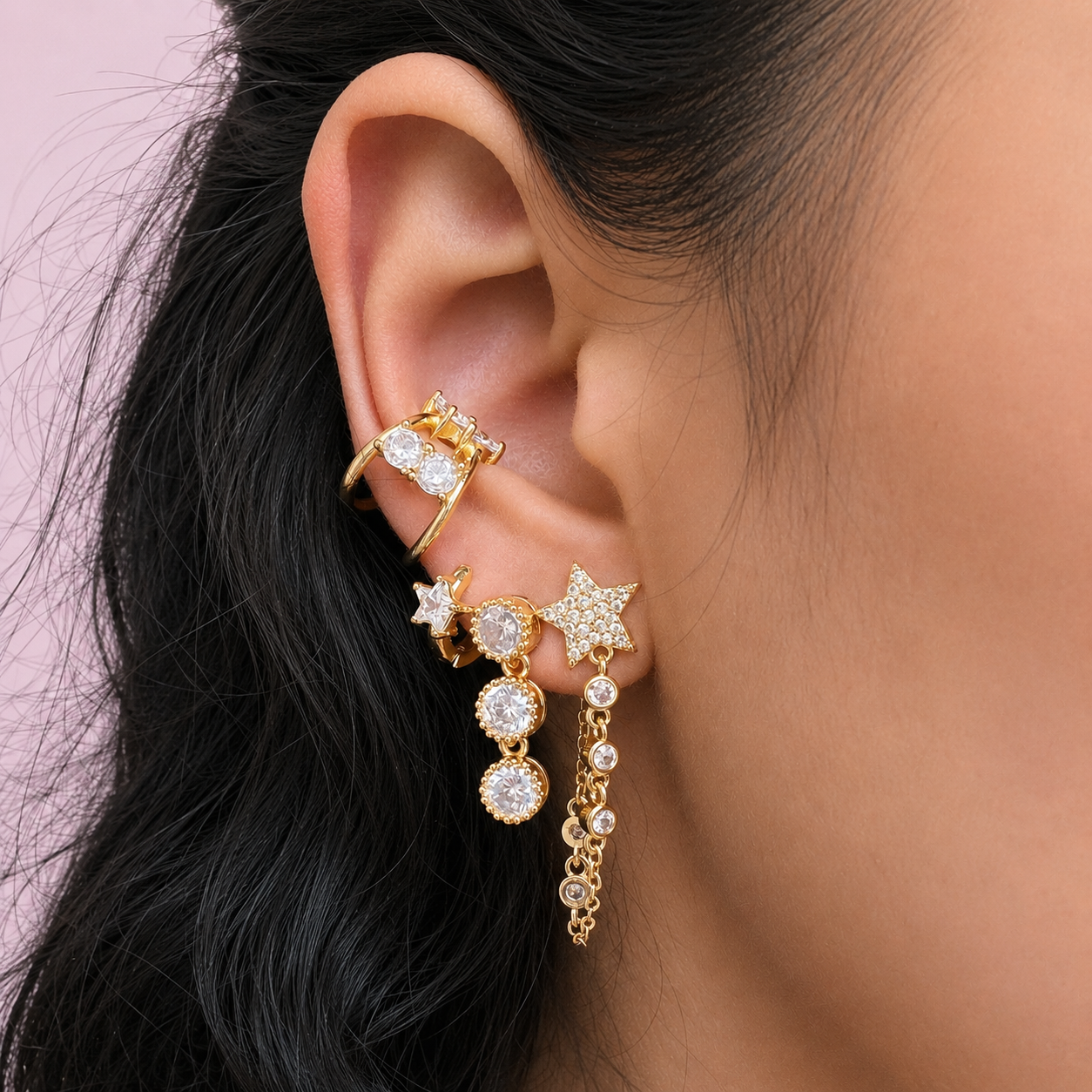 Starlight Chain Earrings