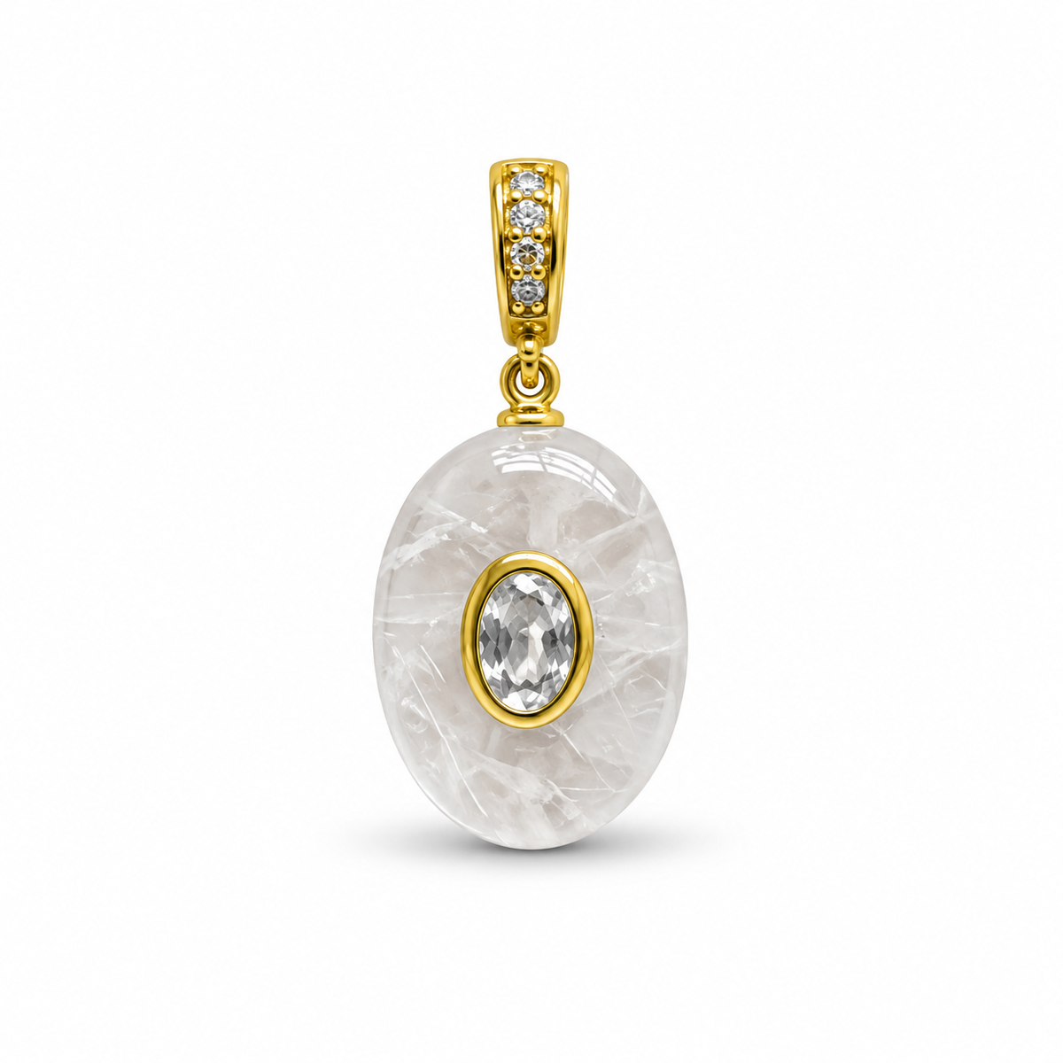 Aura Oval Clasp Natural Charm