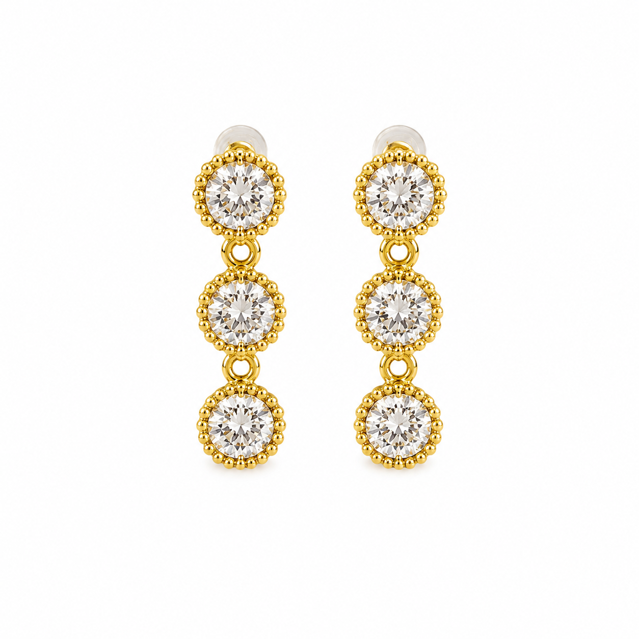 Diamond Crystal Layer Earrings