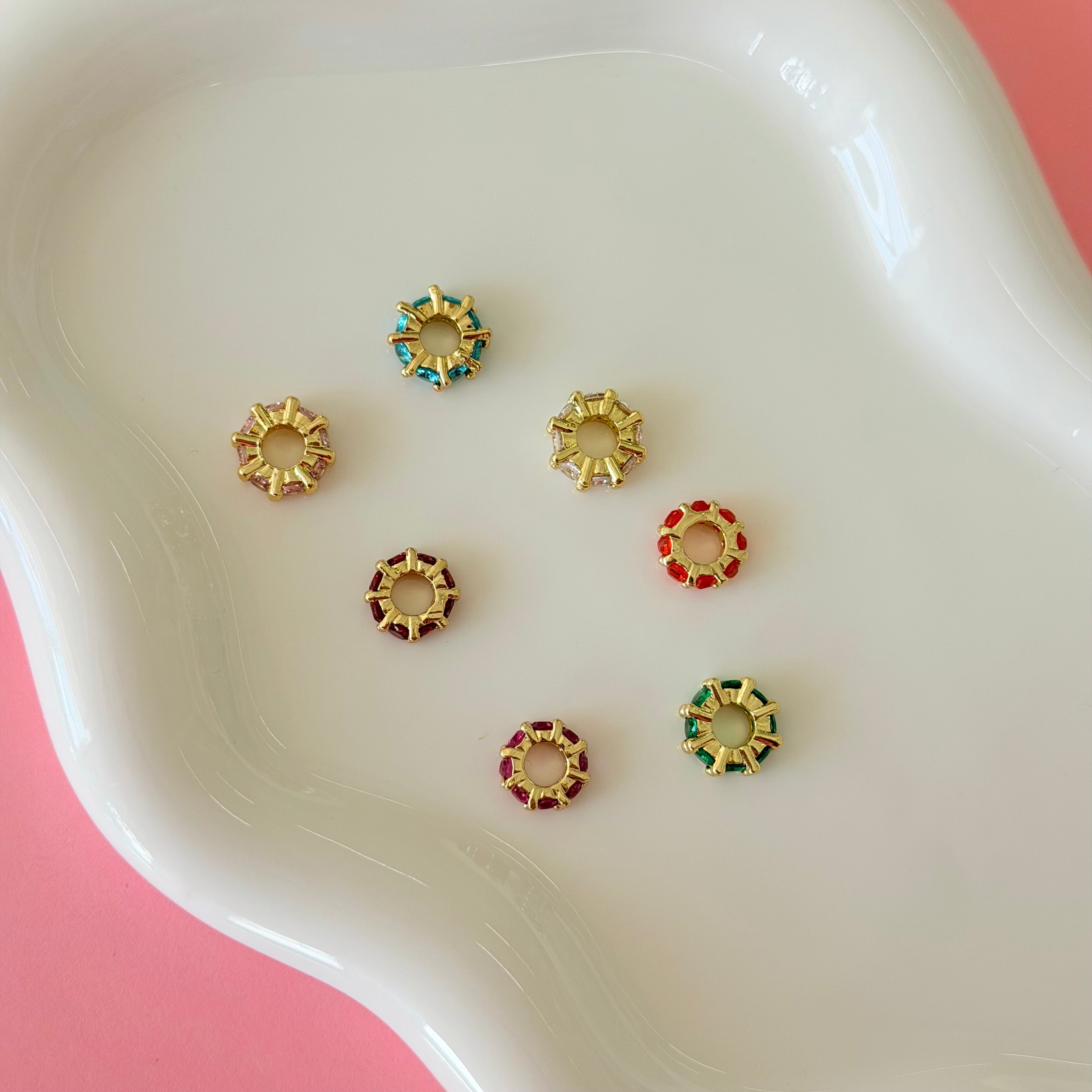 Diamond Spacers Charms