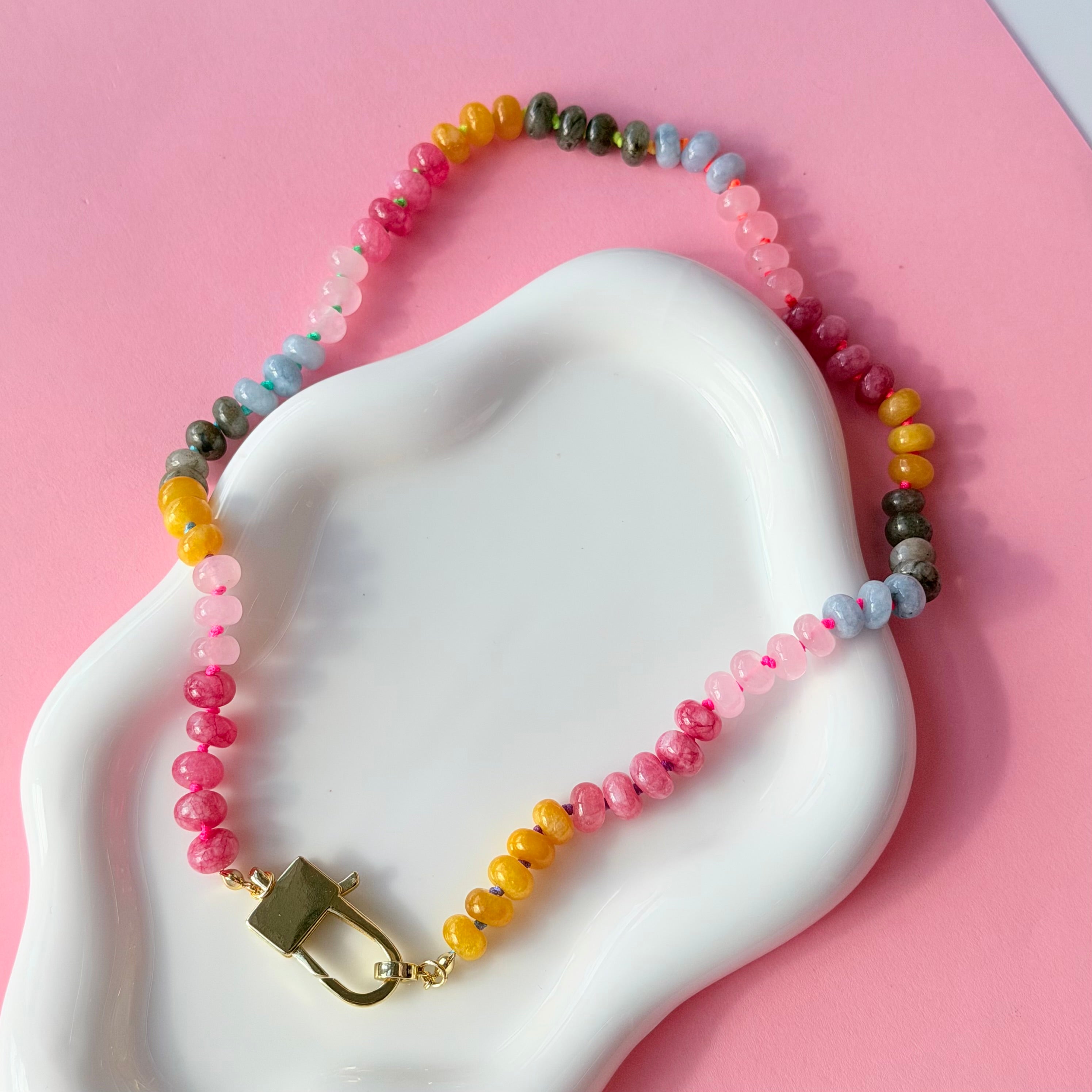 Rainbow Lock Necklace