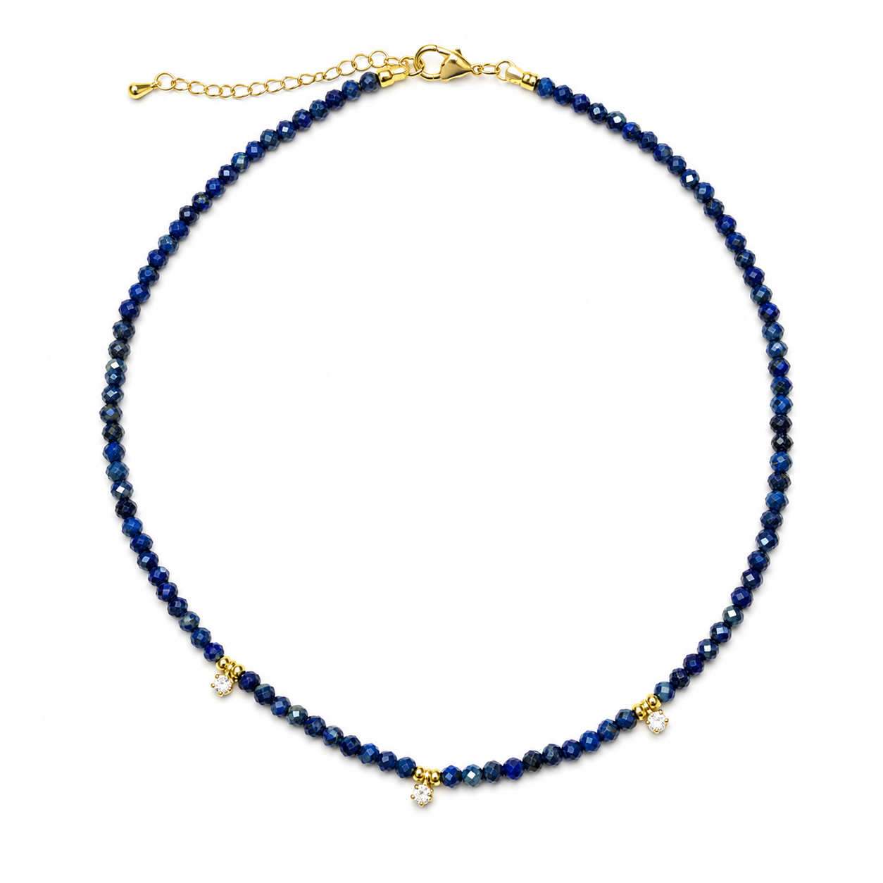 Crystal Bloom Natural Stone Necklace