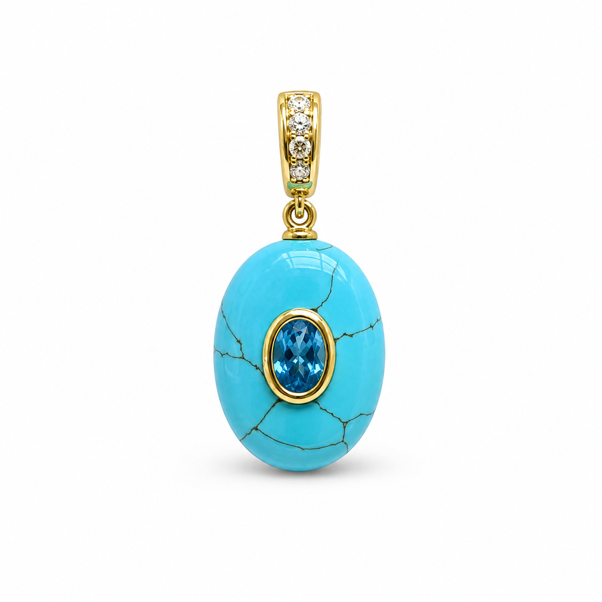 Aura Oval Clasp Natural Charm