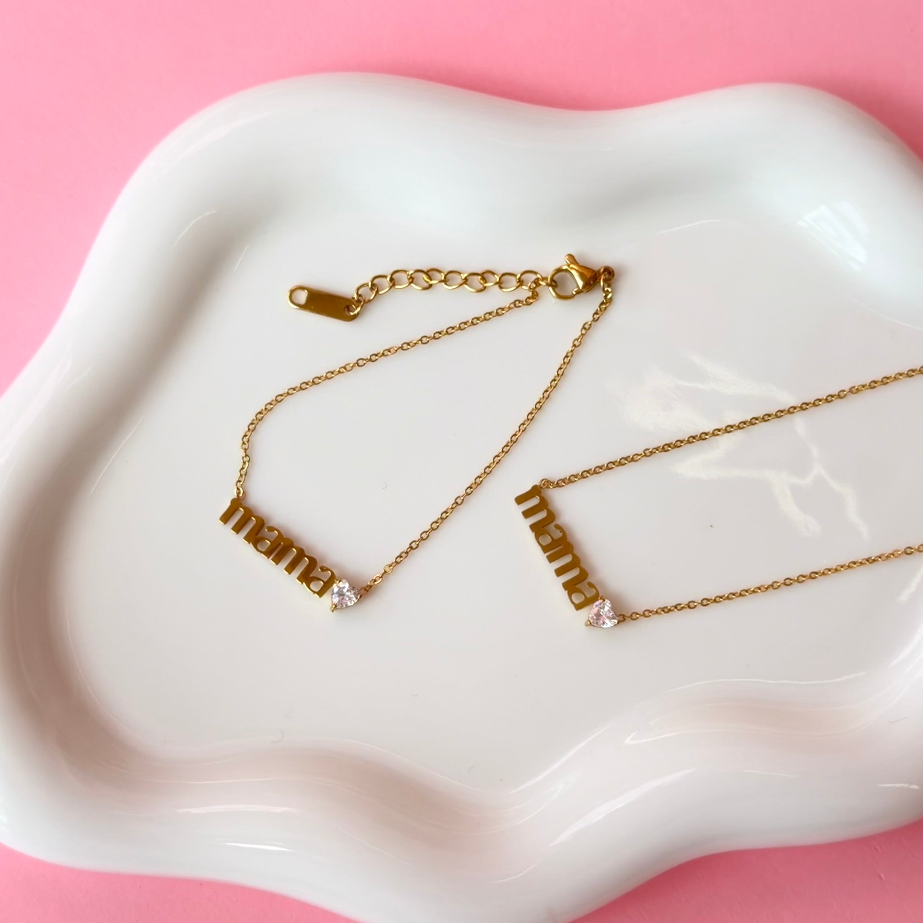 Mama Heart Crystal Set