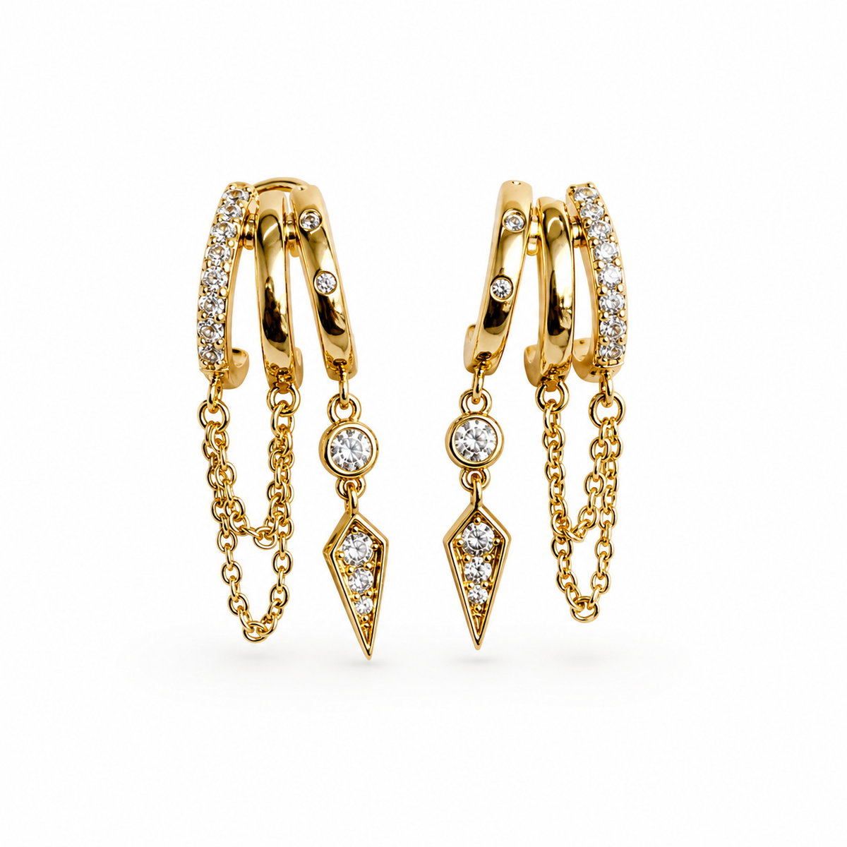 Punk Dagger Hoops