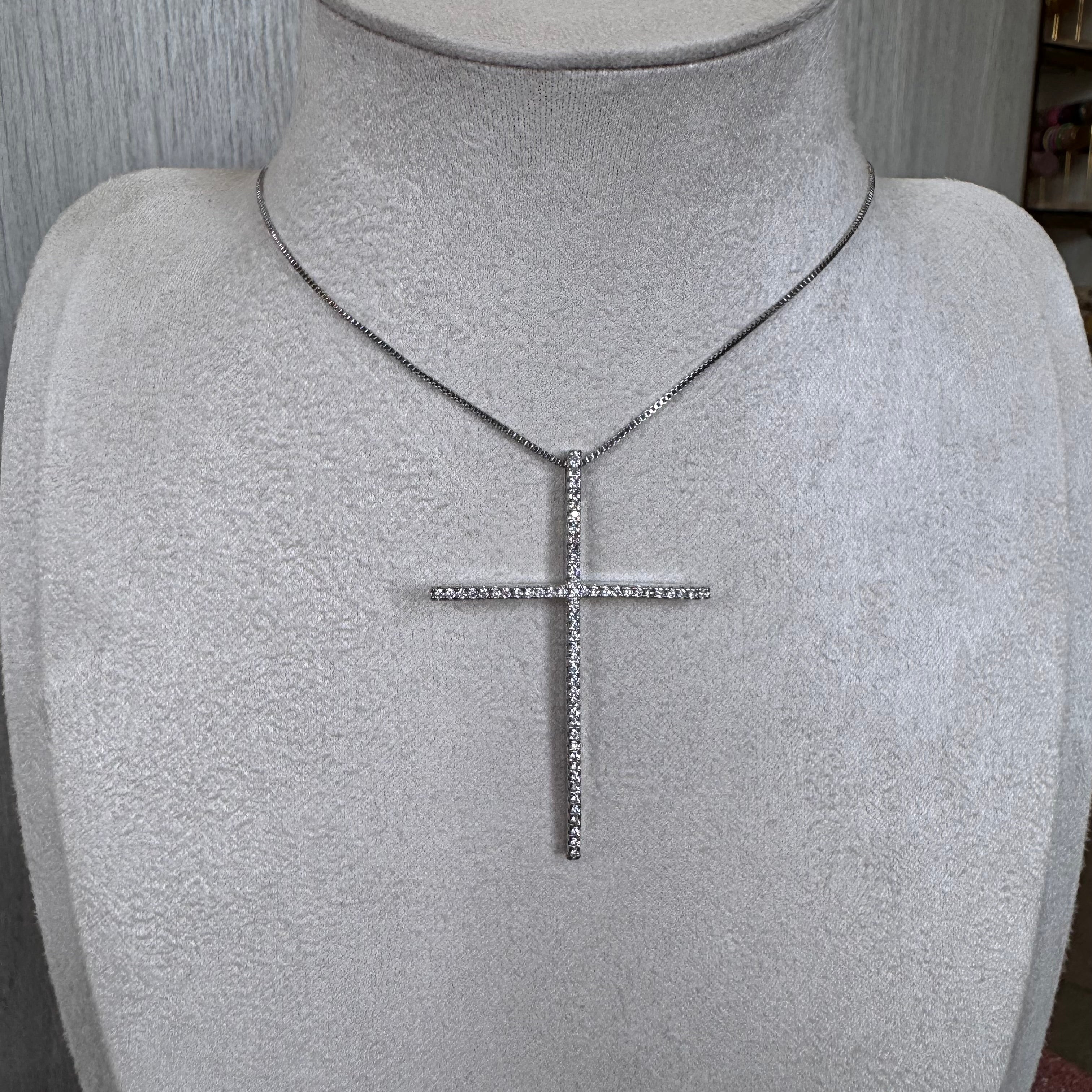 Cross Full zirconium Necklace