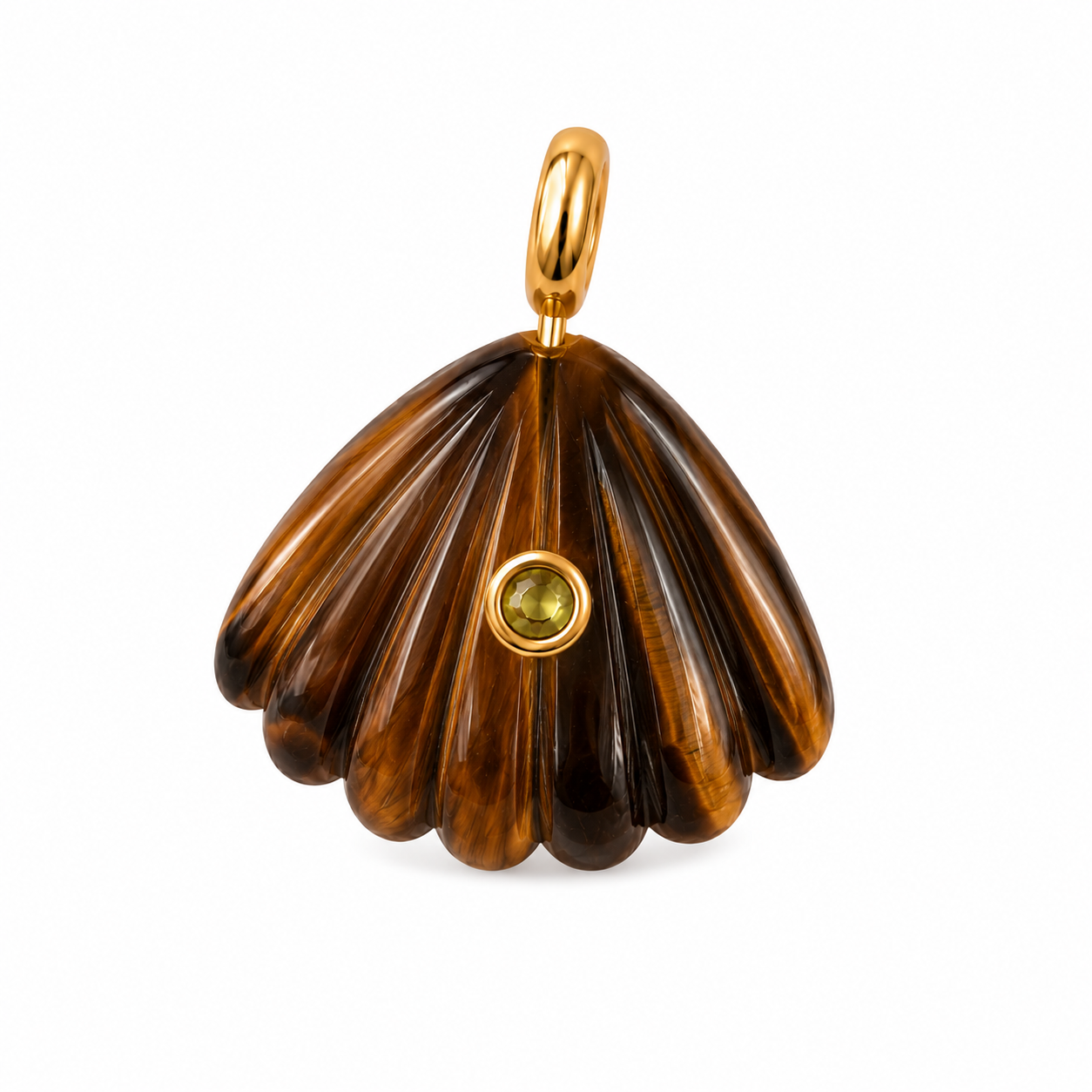 Isla Shell Natural Stone Charm